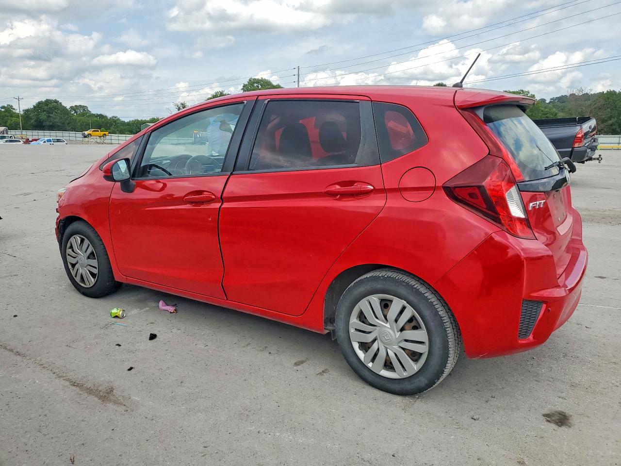 2016 Honda Fit Lx Red vin: JHMGK5H52GS008720