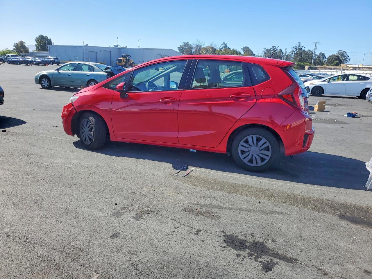 2016 Honda Fit Lx Red vin: JHMGK5H52GX021065