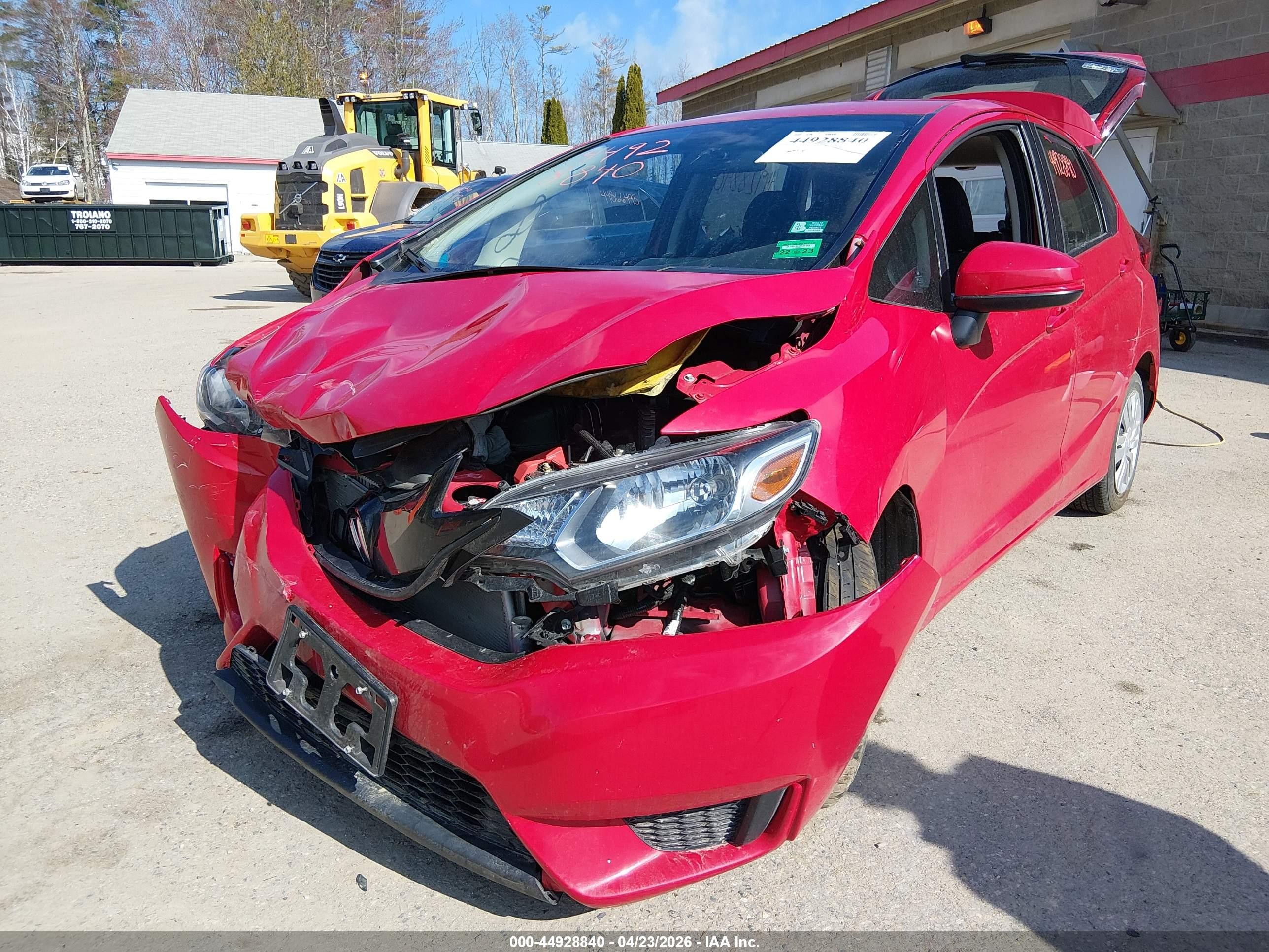 2016 Honda Fit Lx Красный vin: JHMGK5H52GX033992