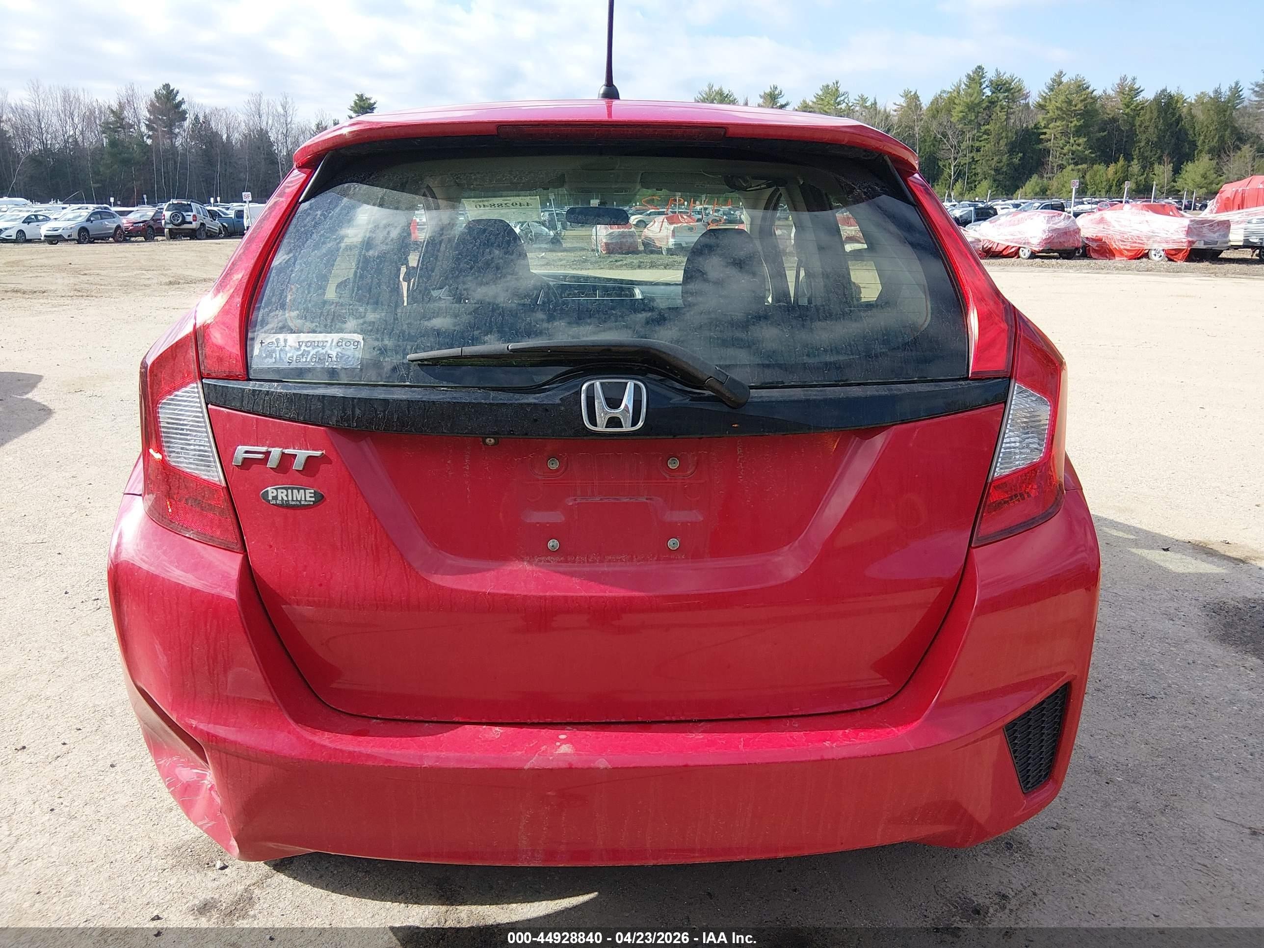 2016 Honda Fit Lx Красный vin: JHMGK5H52GX033992