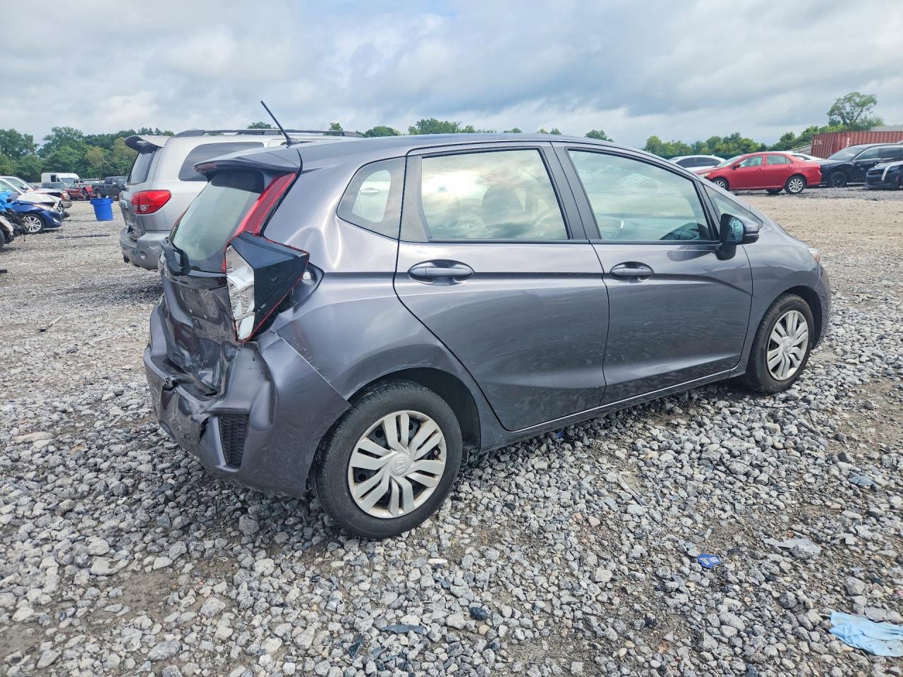 2017 Honda Fit Lx Gray vin: JHMGK5H53HS003253