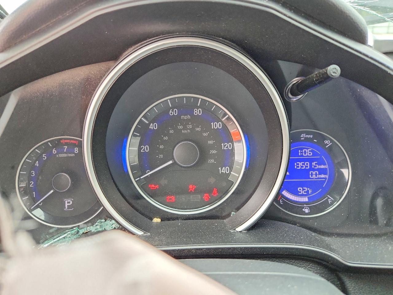 2016 Honda Fit Lx Серый vin: JHMGK5H54GS003616