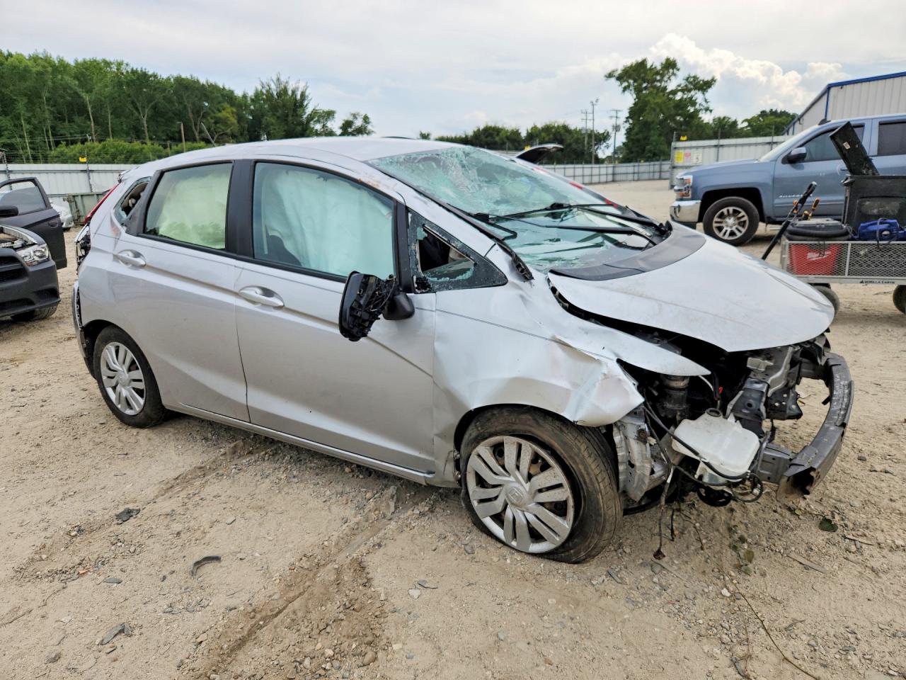2016 Honda Fit Lx Серый vin: JHMGK5H54GS003616