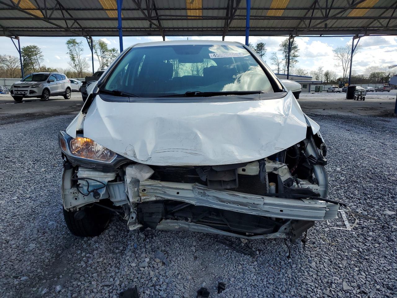 2016 Honda Fit Lx White vin: JHMGK5H55GS009800