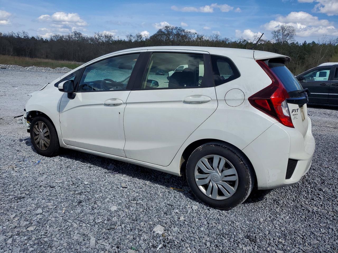 2016 Honda Fit Lx White vin: JHMGK5H55GS009800