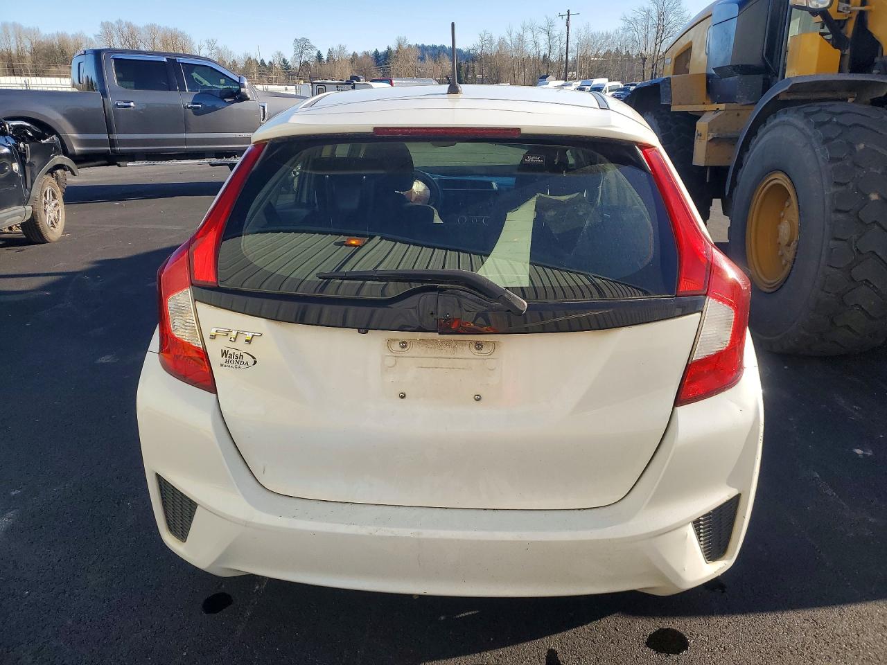2016 Honda Fit Lx Белый vin: JHMGK5H57GS003934