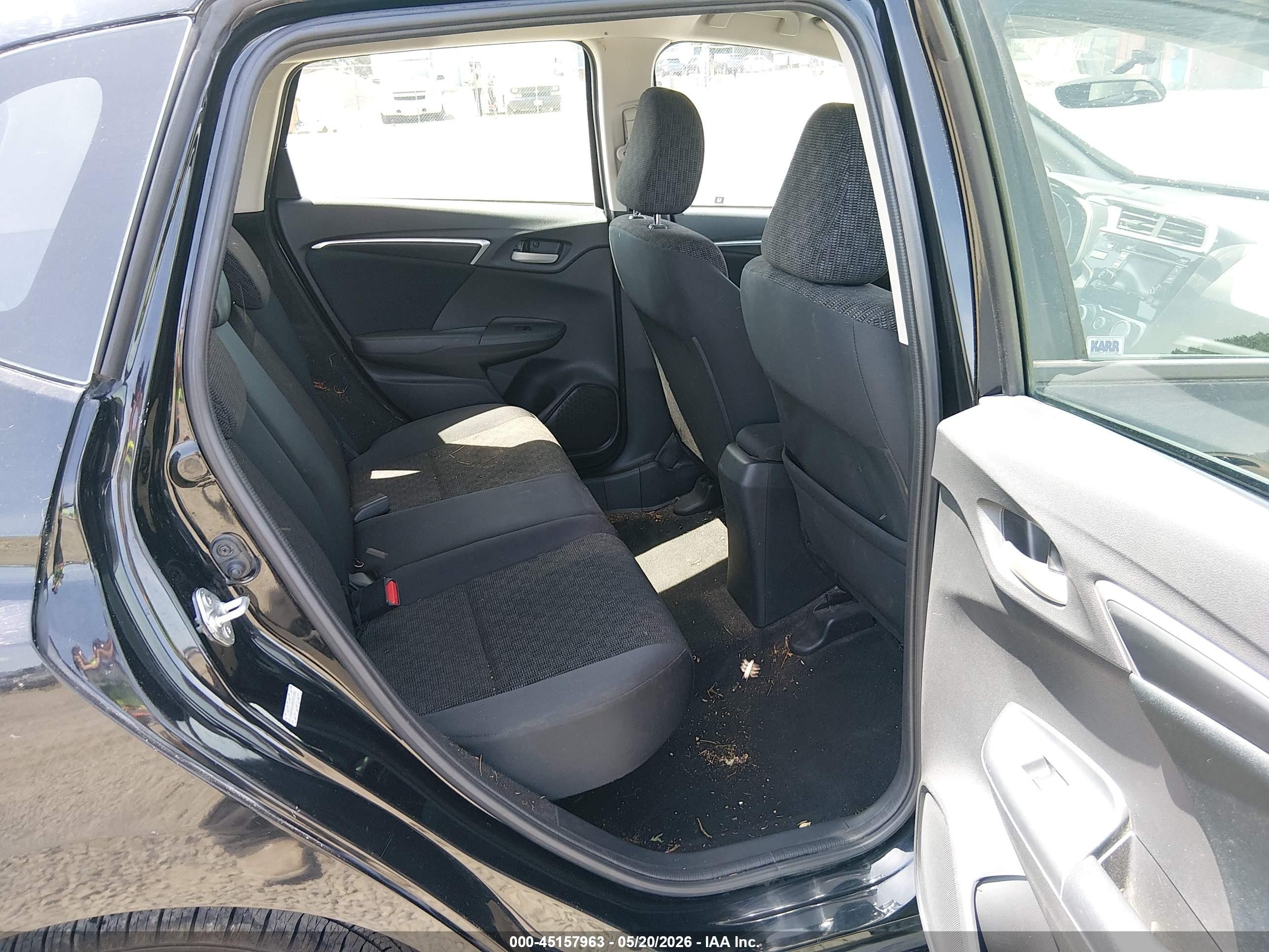 2016 Honda Fit Lx Black vin: JHMGK5H58GS010892