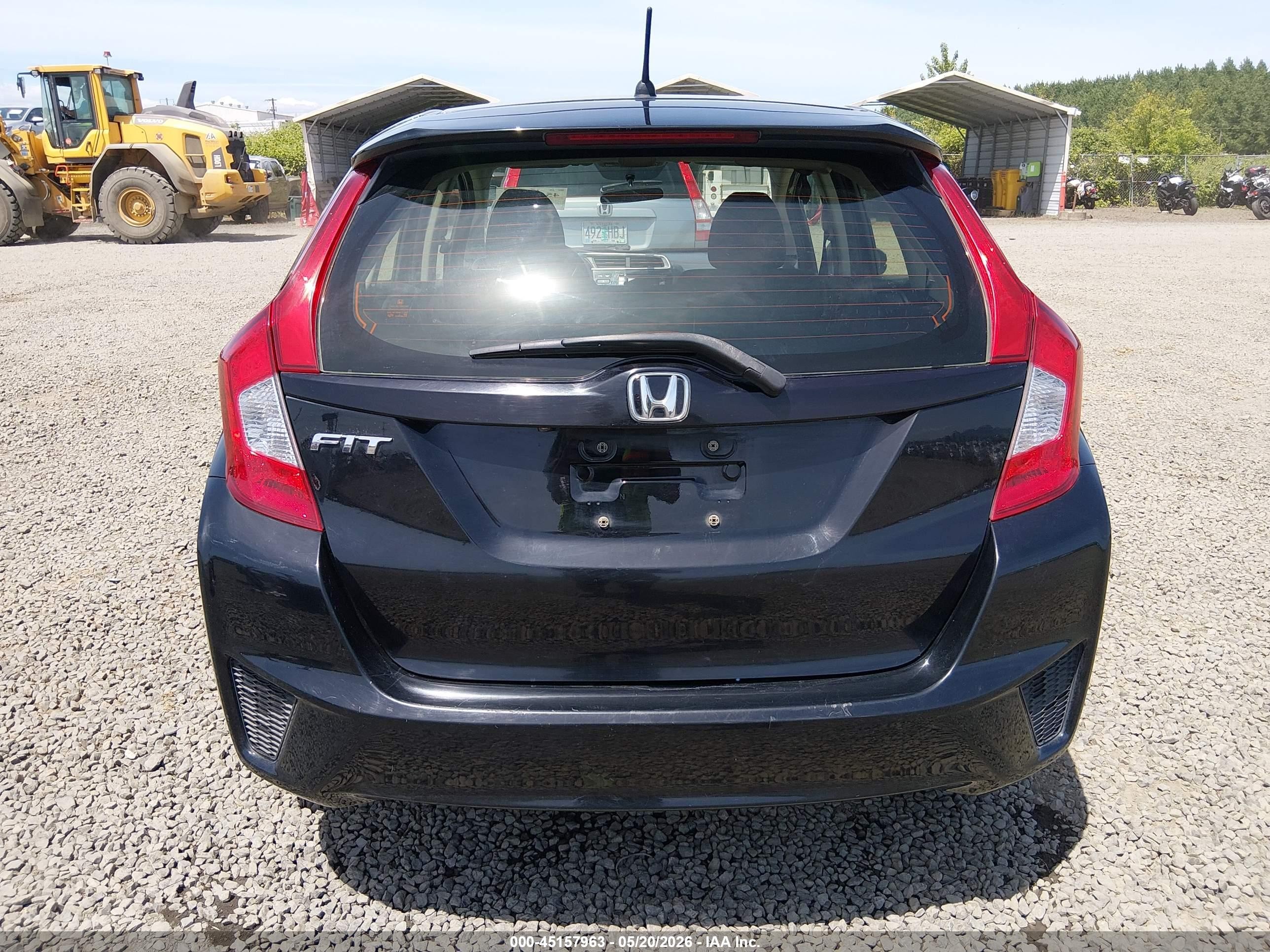 2016 Honda Fit Lx Black vin: JHMGK5H58GS010892