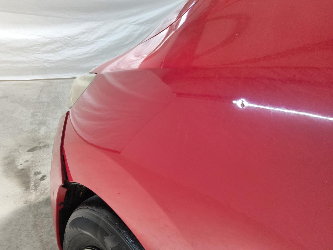 2016 Honda Fit Lx Red vin: JHMGK5H58GS011766 Damage: Left Front Fender, Dent(S) W/ Paint Dmg, 2 To 3 Inches