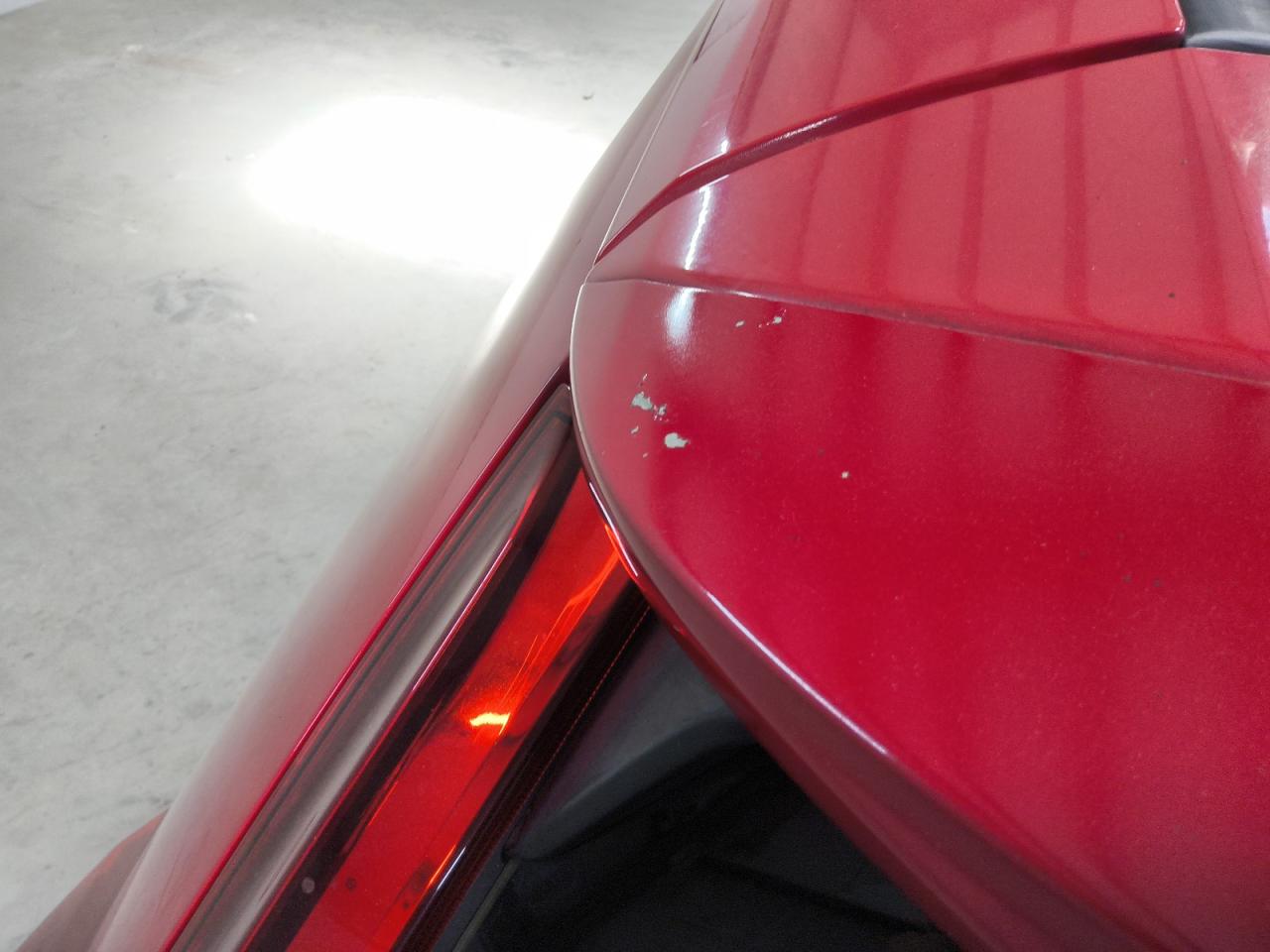 2016 Honda Fit Lx Red vin: JHMGK5H58GS011766 Damage: Spoiler, Heavy Scratch, 1 To 2 Inches