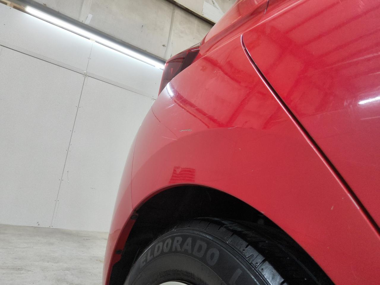 2016 Honda Fit Lx Red vin: JHMGK5H58GS011766 Damage: Right Qtr Panel, Heavy Scratch, 9 To 10 Inches