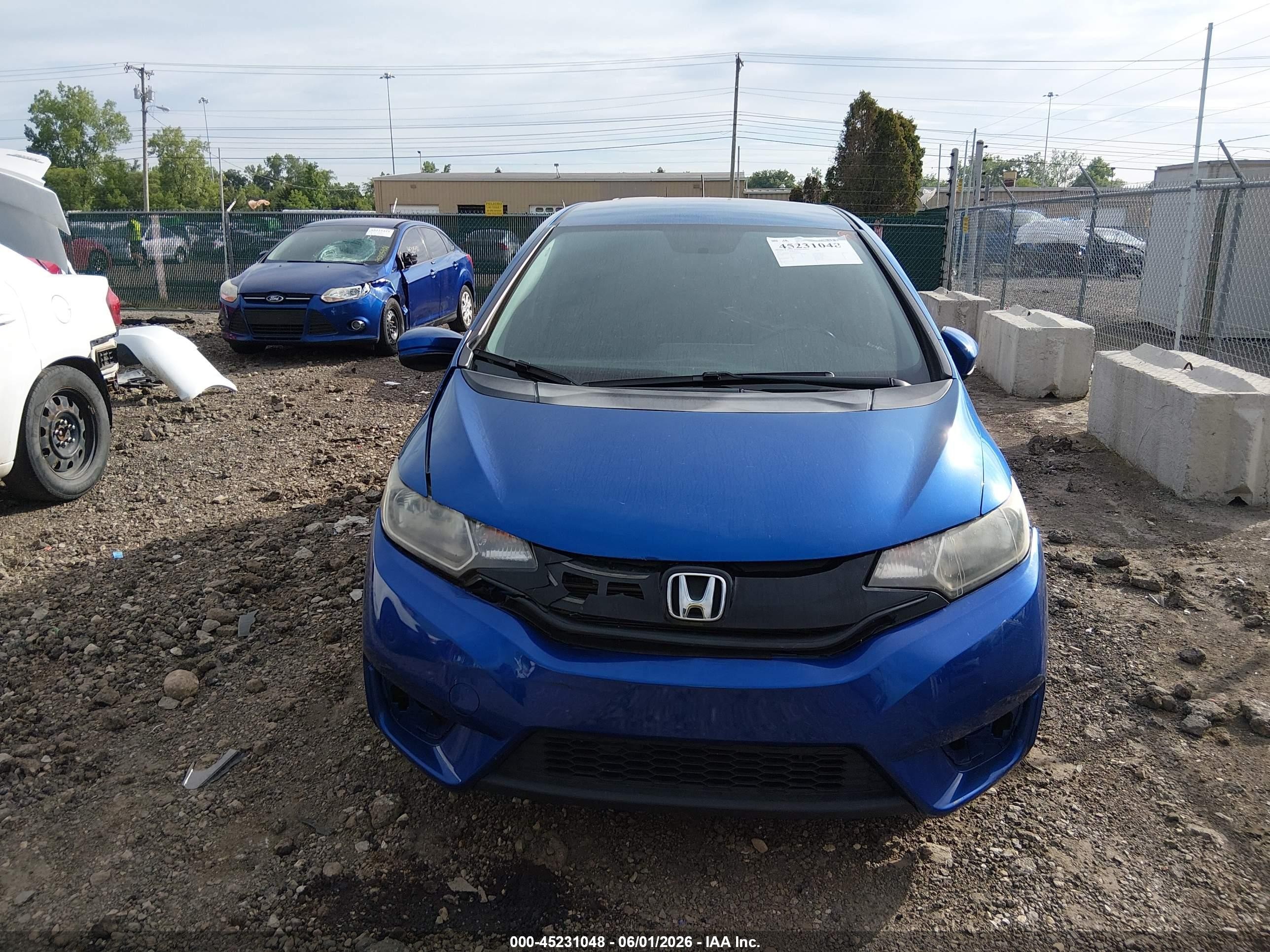 2017 Honda Fit Lx Синий vin: JHMGK5H5XHS001810