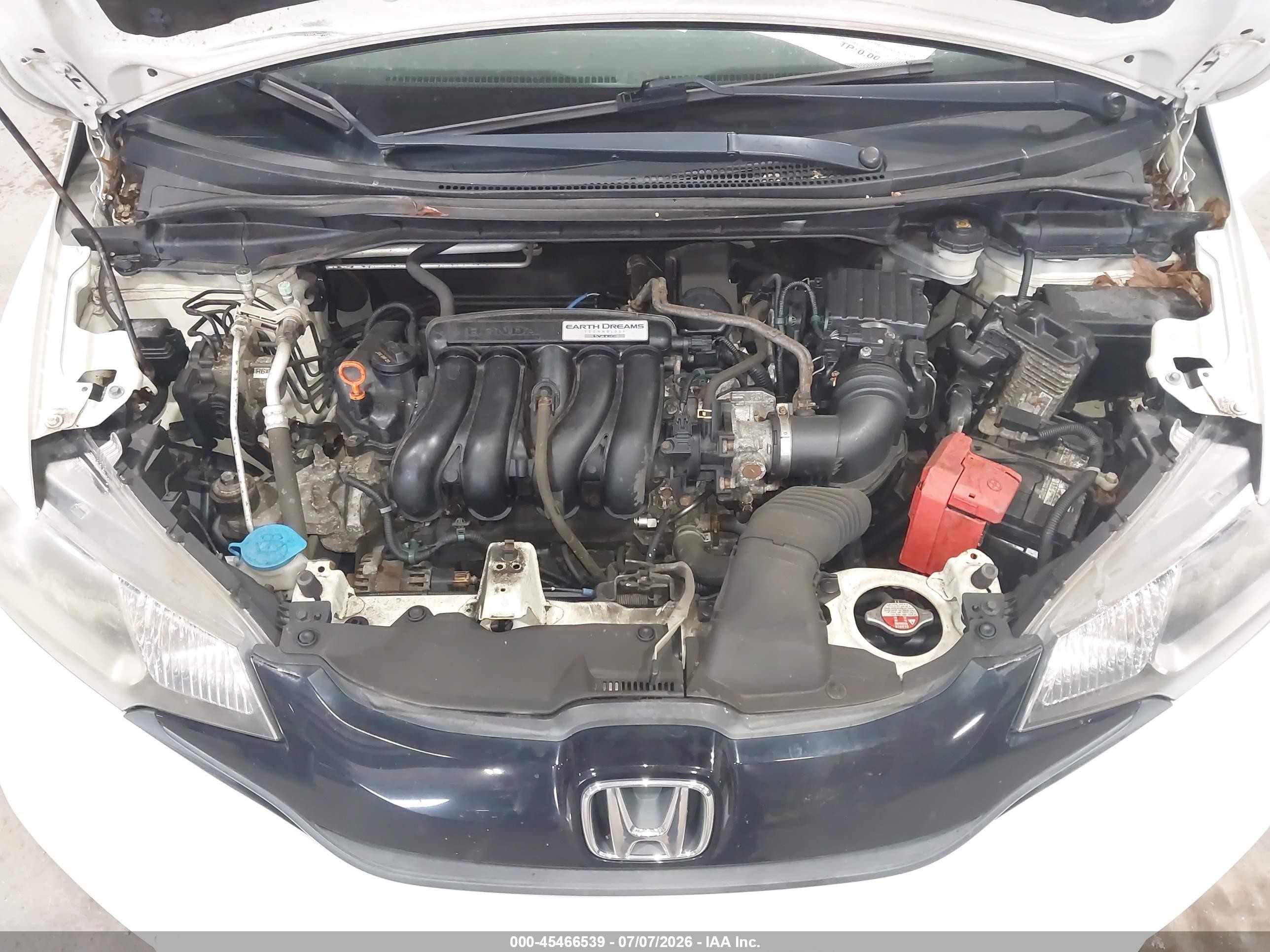 2017 Honda Fit Lx White vin: JHMGK5H5XHS007946