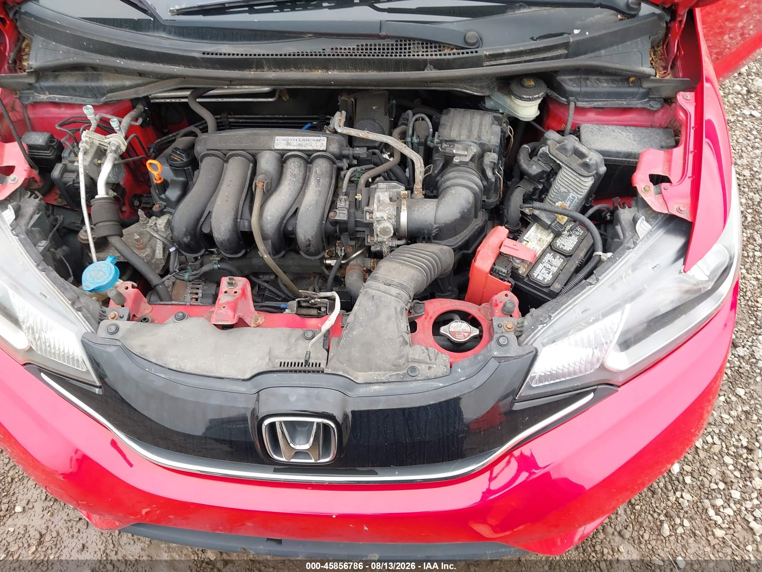 2016 Honda Fit Ex Red vin: JHMGK5H71GX004078