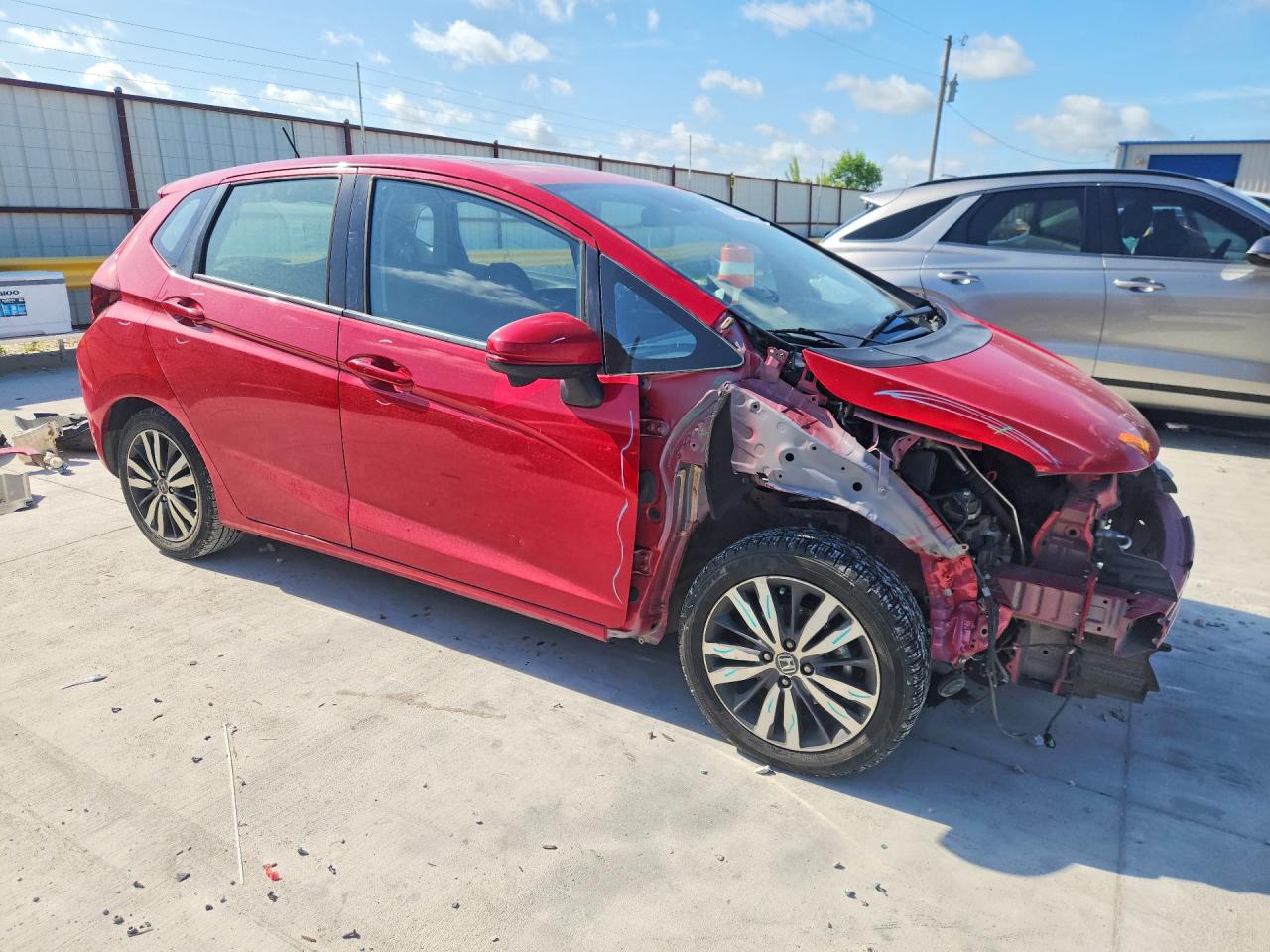 2016 Honda Fit Ex Red vin: JHMGK5H71GX036545