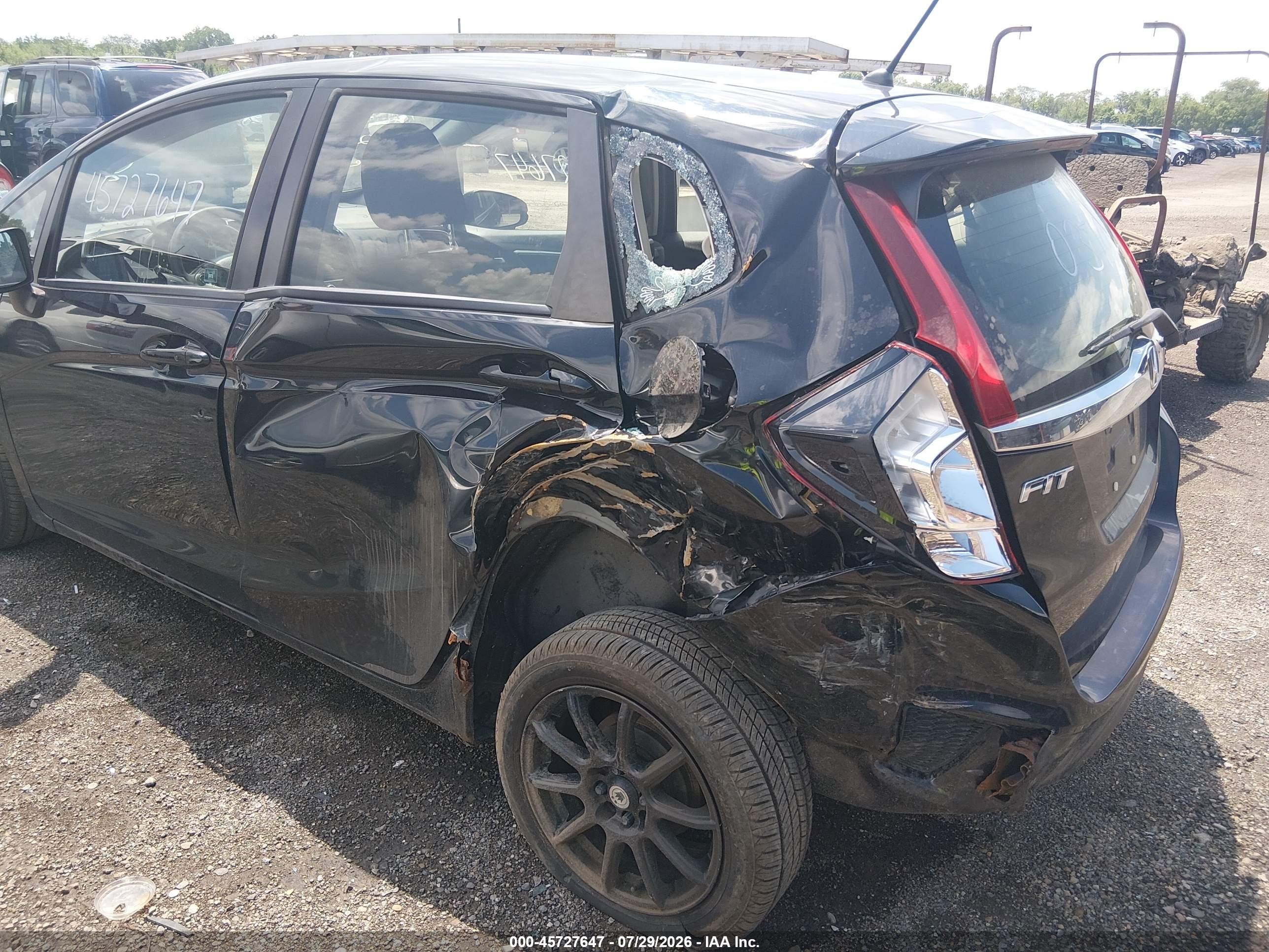 2016 Honda Fit Ex Black vin: JHMGK5H72GX037008