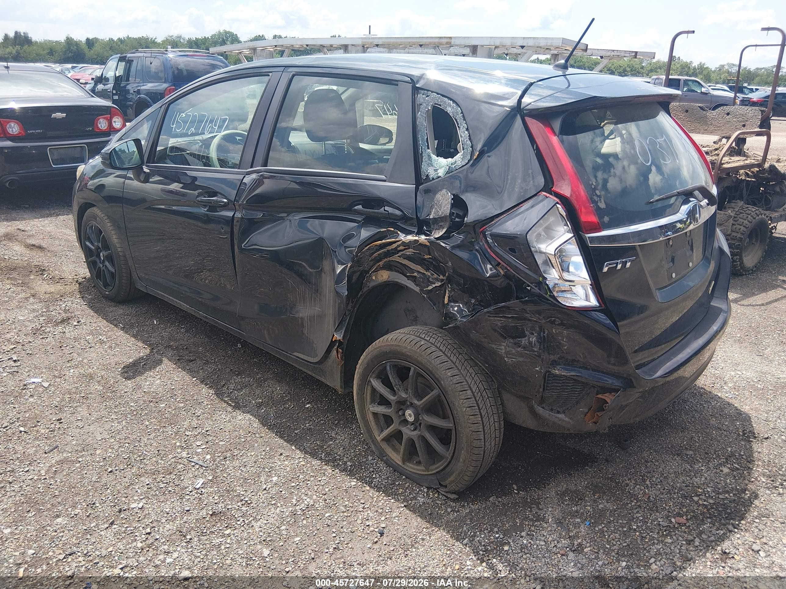 2016 Honda Fit Ex Black vin: JHMGK5H72GX037008