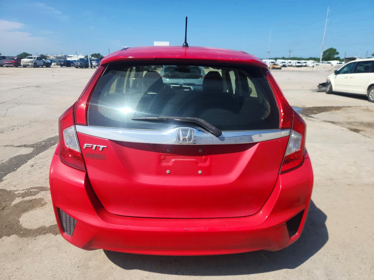 2016 Honda Fit Ex Red vin: JHMGK5H73GX032772