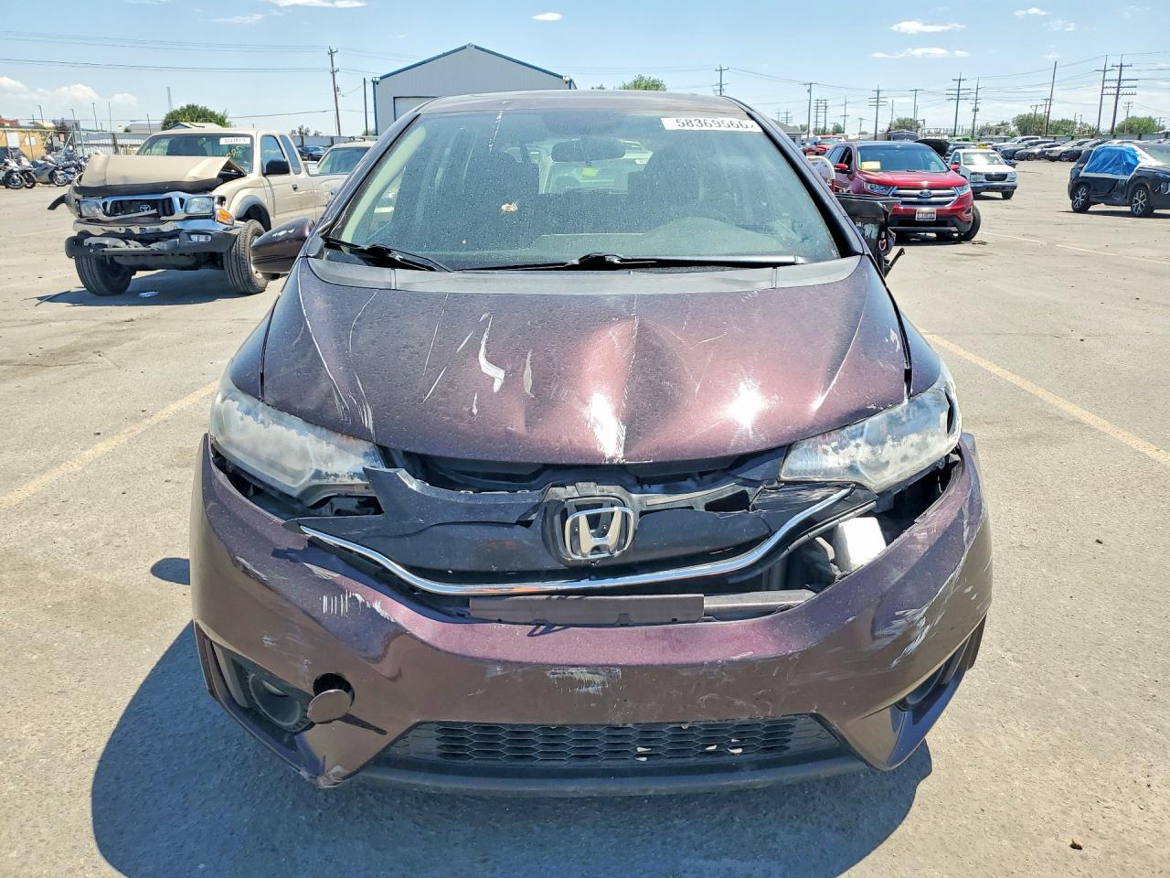 2016 Honda Fit Ex Фиолетовый vin: JHMGK5H74GS001026