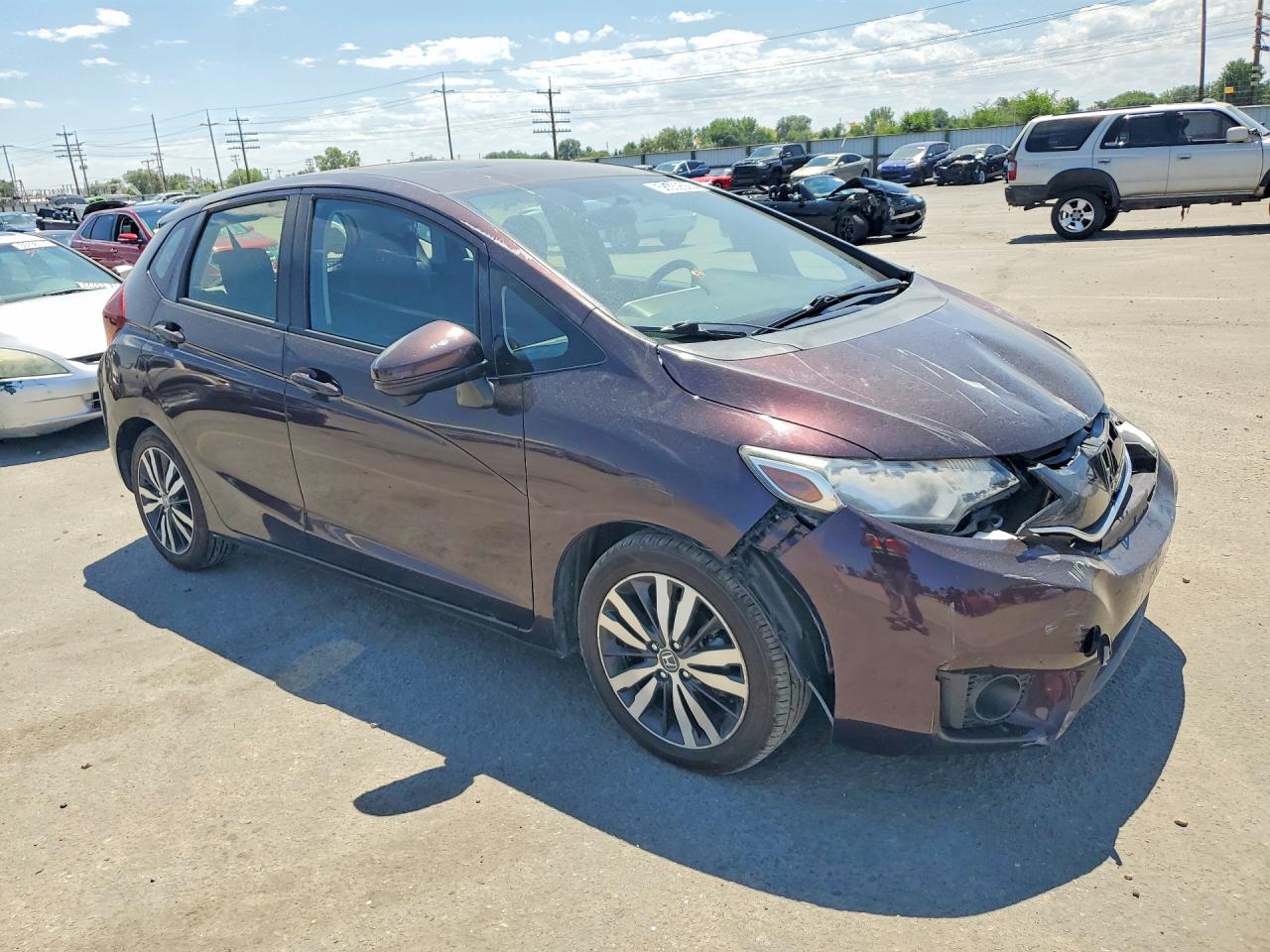 2016 Honda Fit Ex Фиолетовый vin: JHMGK5H74GS001026