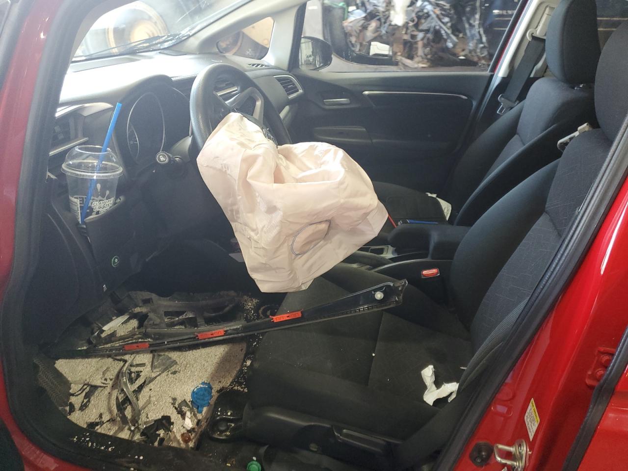 2016 Honda Fit Ex Red vin: JHMGK5H74GX030741