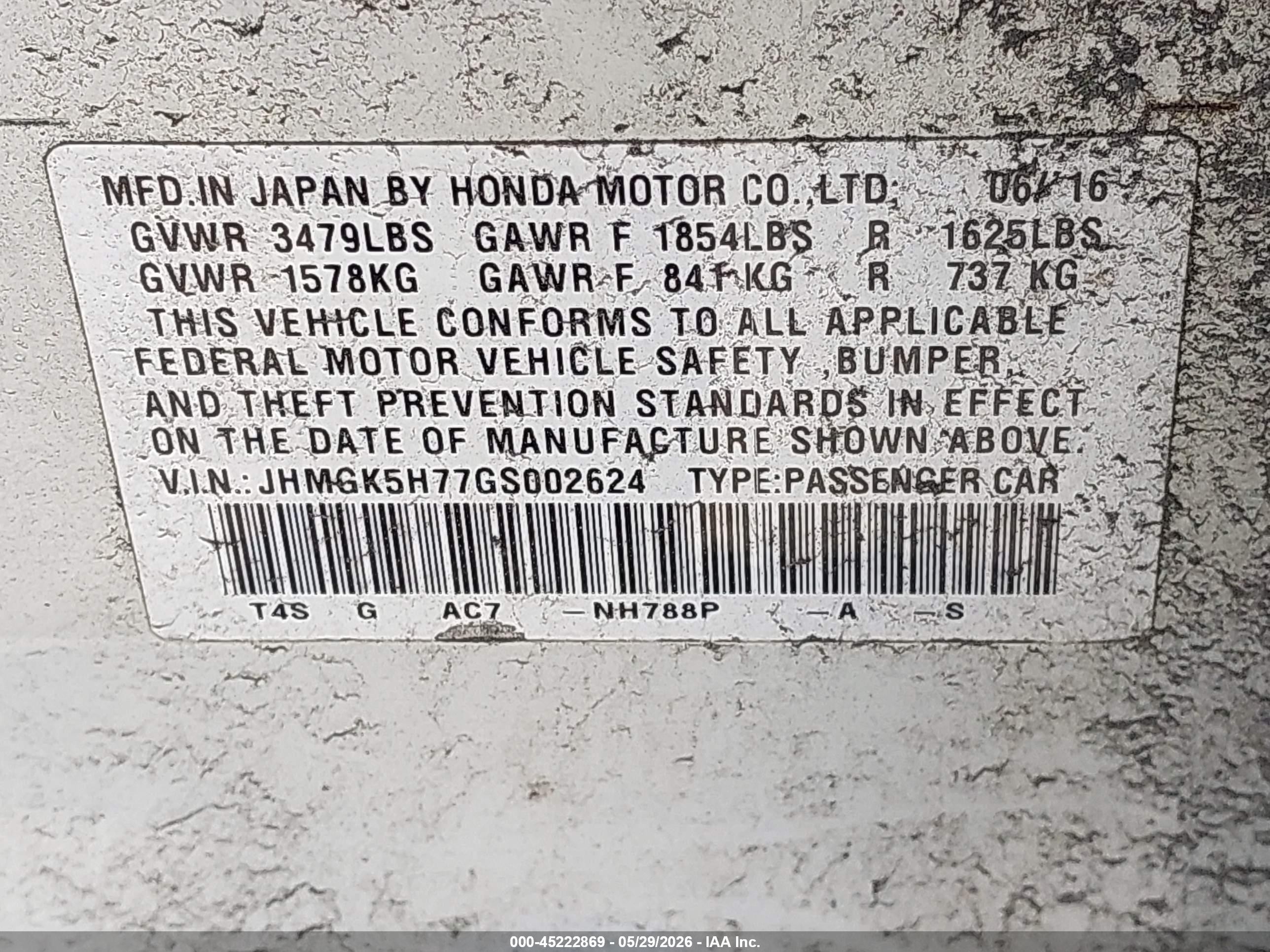 2016 Honda Fit Ex White vin: JHMGK5H77GS002624