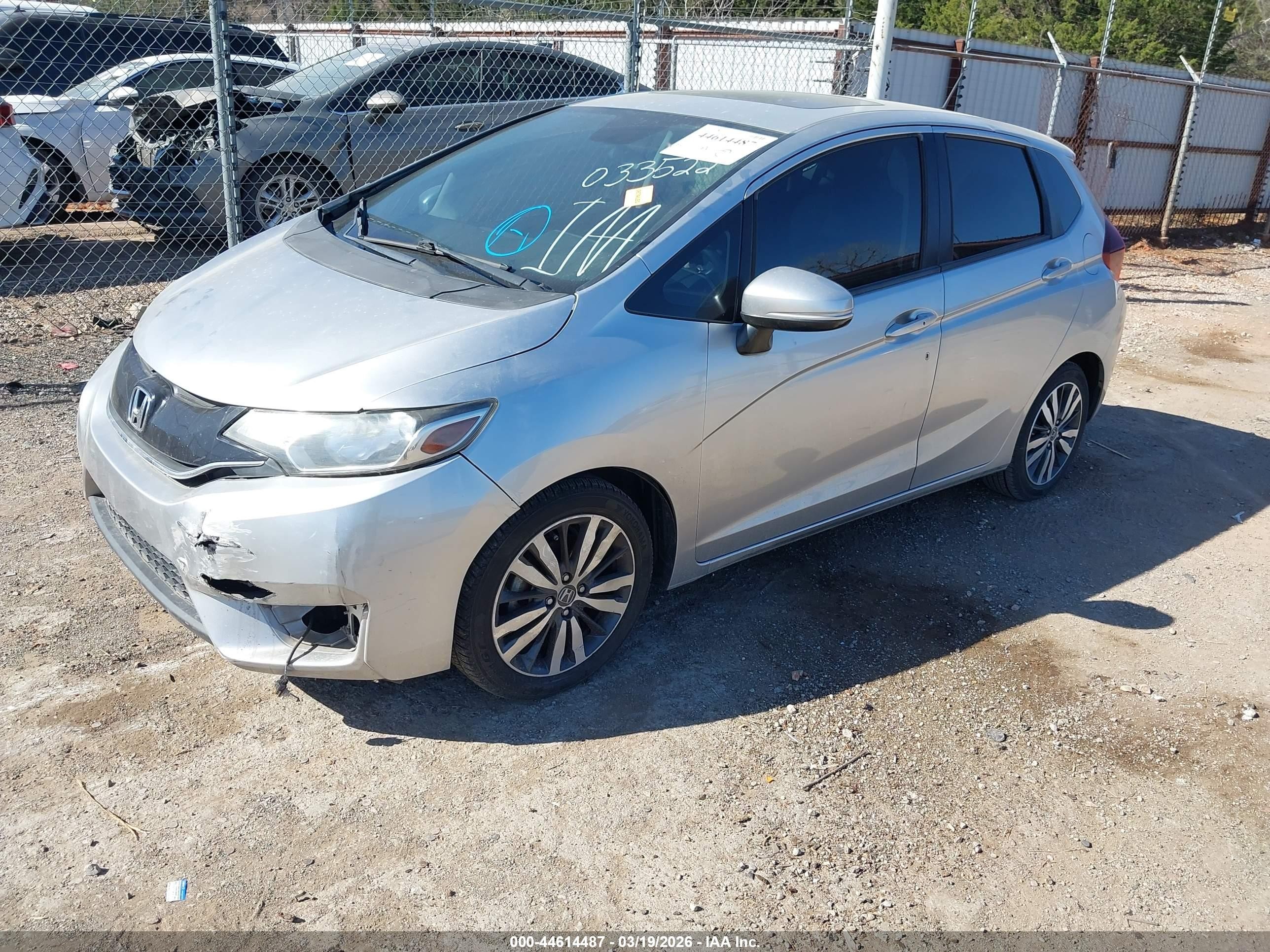 2016 Honda Fit Ex Серебряный vin: JHMGK5H77GX033522