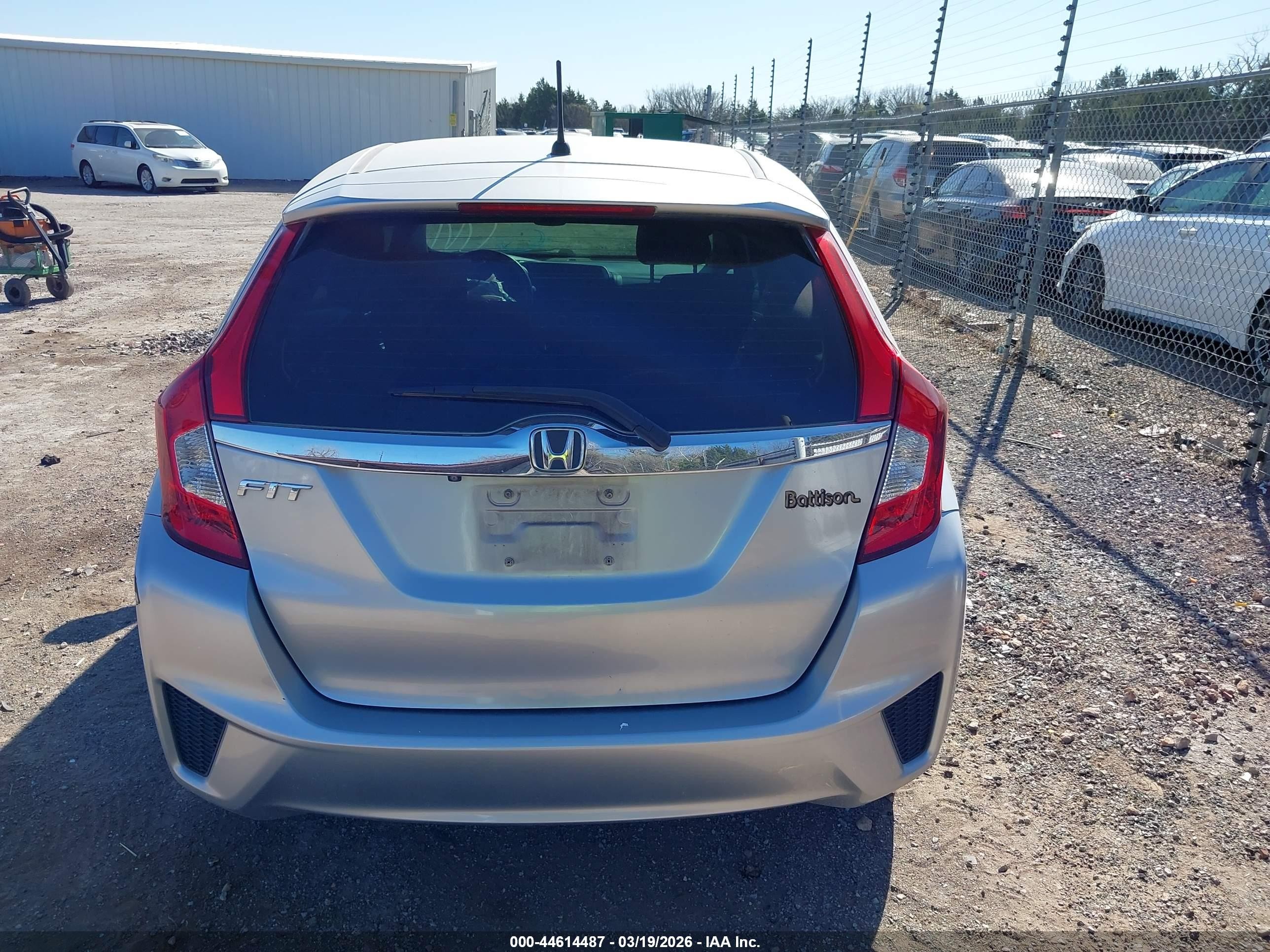 2016 Honda Fit Ex Серебряный vin: JHMGK5H77GX033522