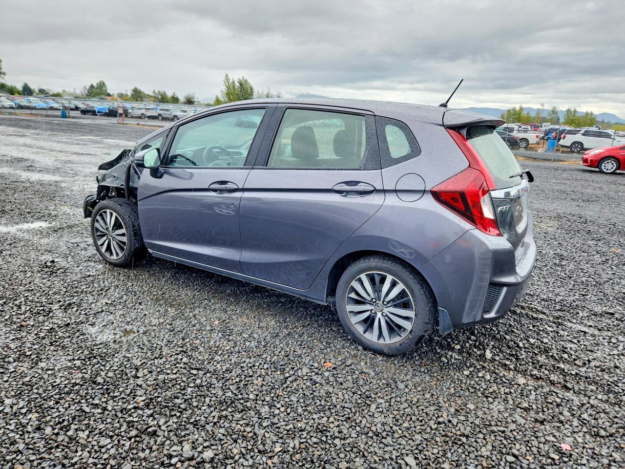 2017 Honda Fit Ex Серый vin: JHMGK5H78HS002133