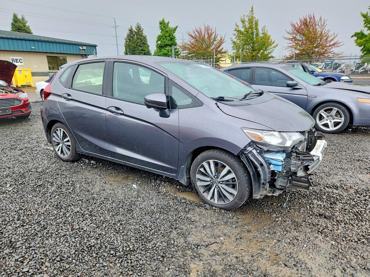 2017 Honda Fit Ex Серый vin: JHMGK5H78HS002133