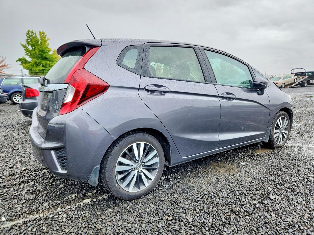 2017 Honda Fit Ex Серый vin: JHMGK5H78HS002133
