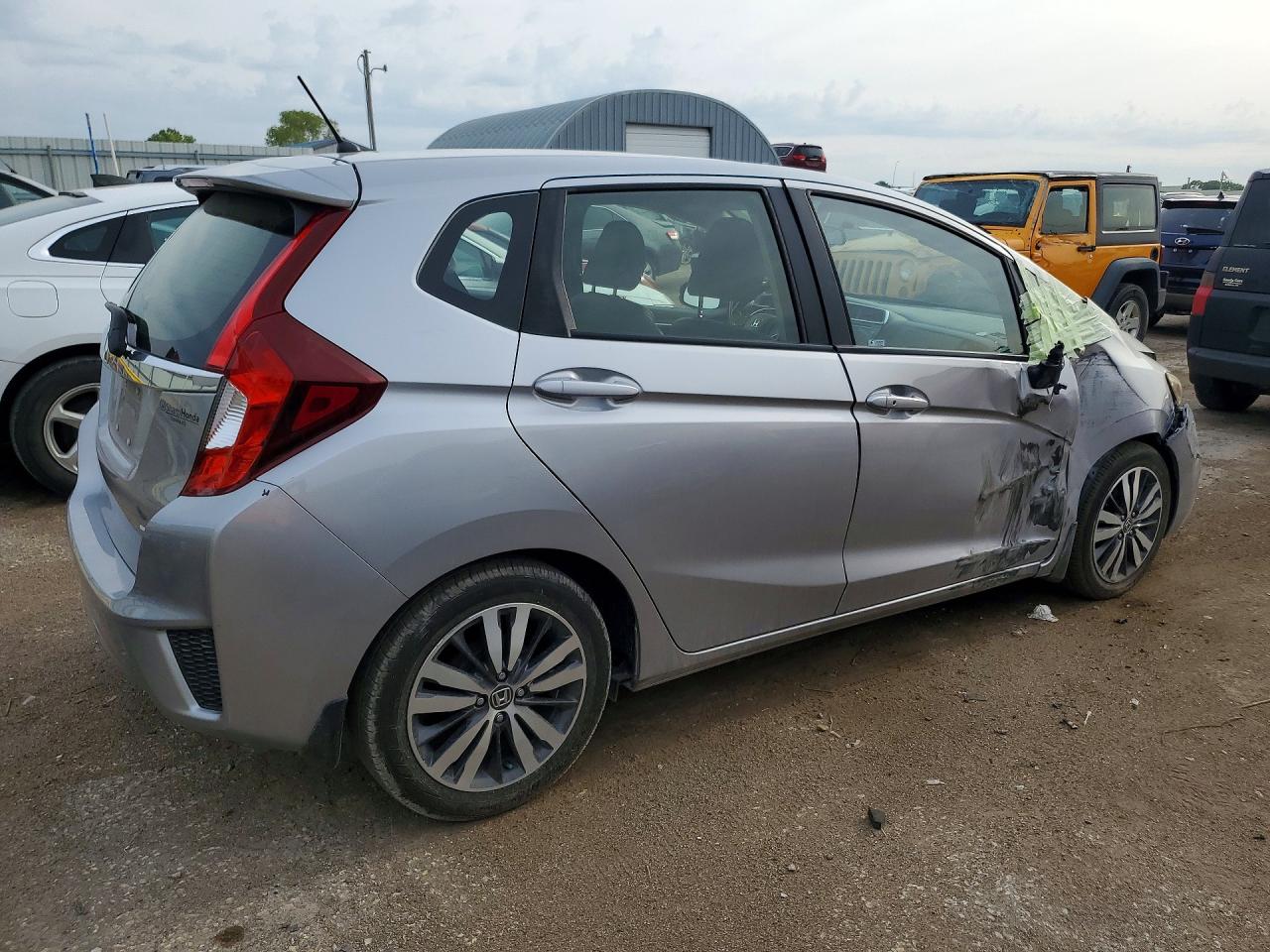 2017 Honda Fit Ex Silver vin: JHMGK5H82HS016554