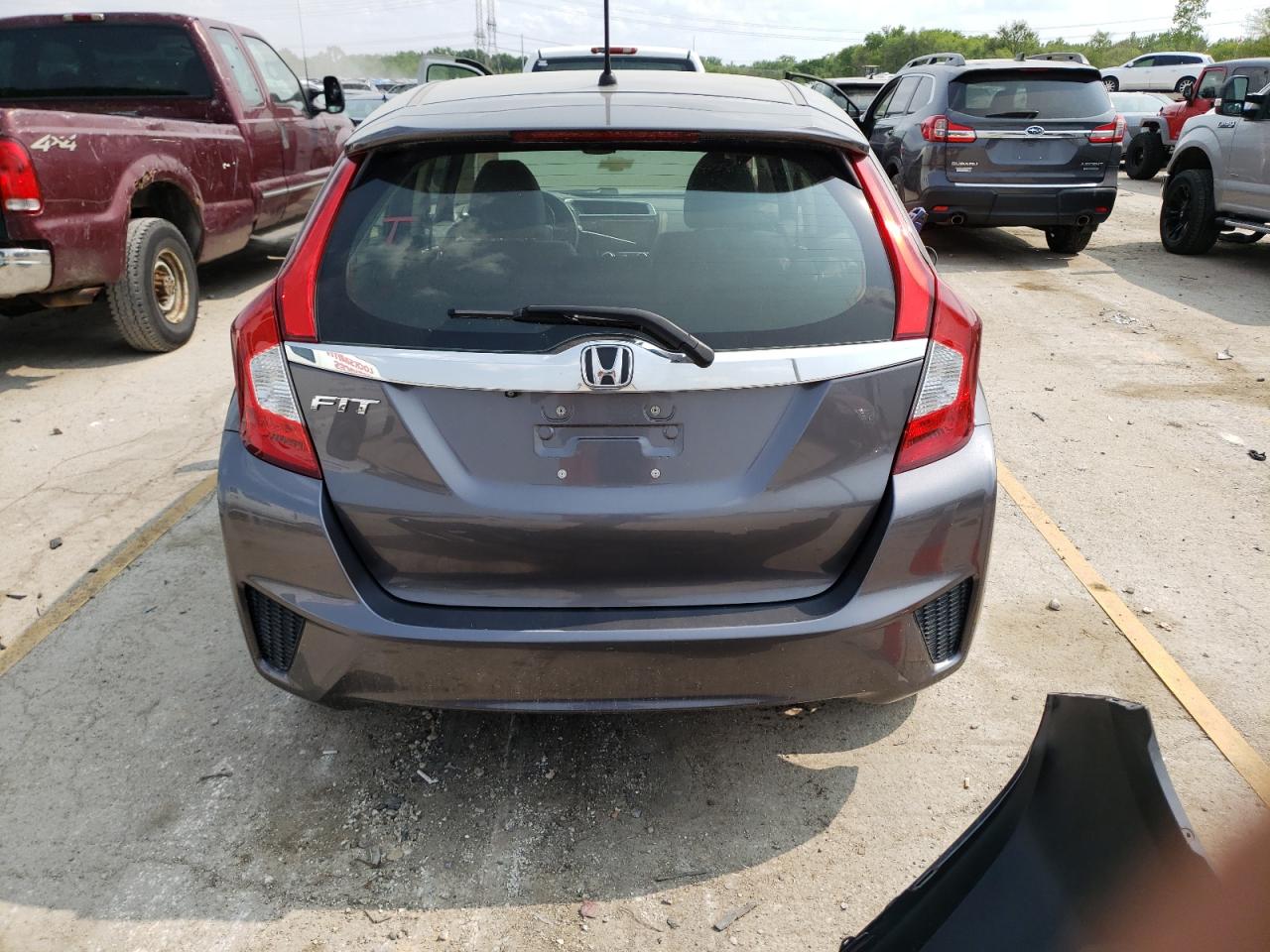 2017 Honda Fit Ex Gray vin: JHMGK5H89HS019967