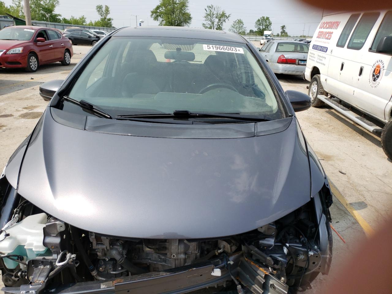2017 Honda Fit Ex Gray vin: JHMGK5H89HS019967