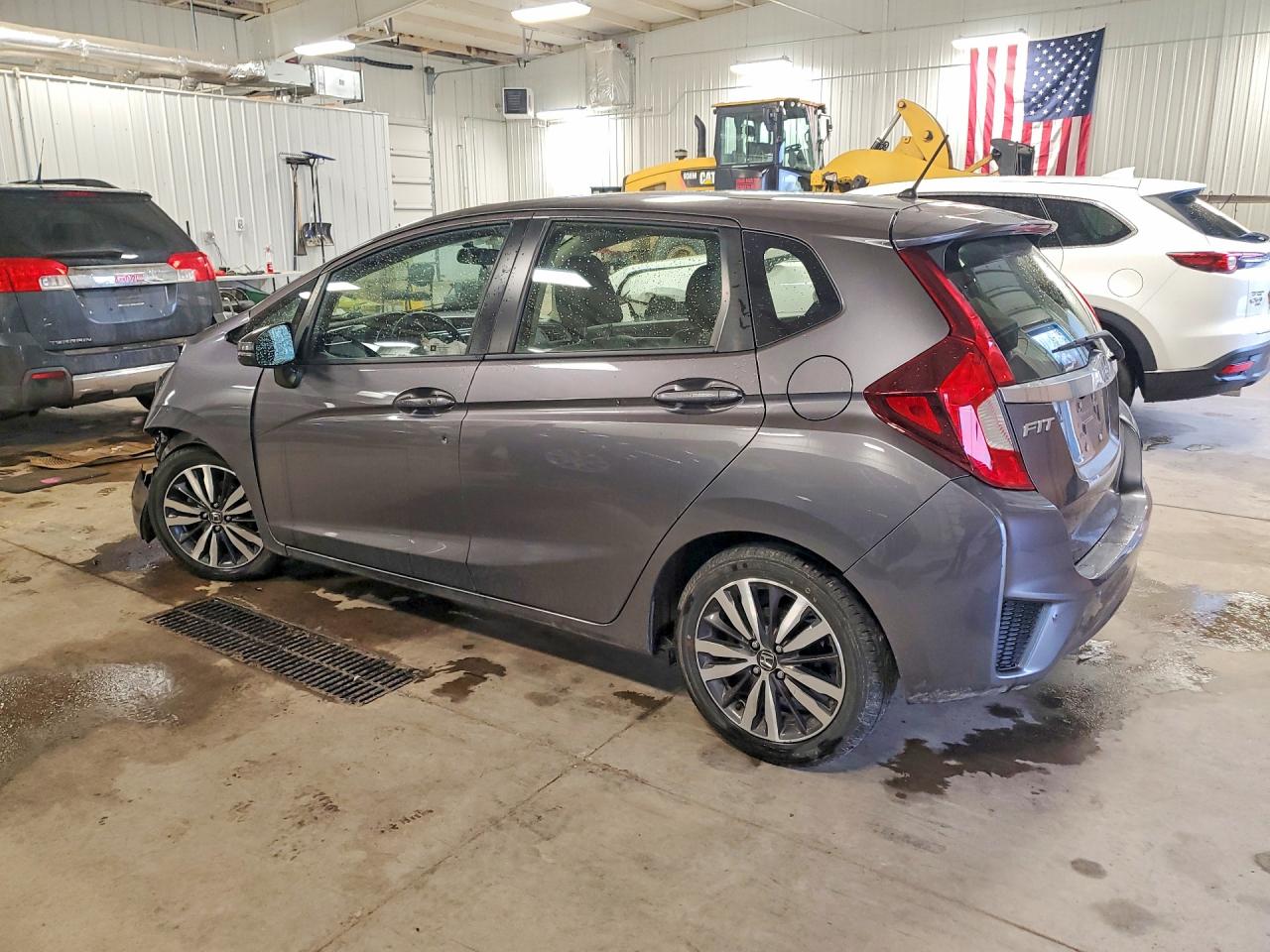 2017 Honda Fit Ex Серый vin: JHMGK5H89HS019967