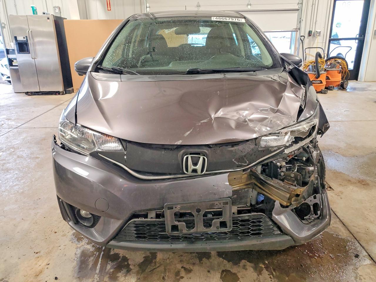 2017 Honda Fit Ex Серый vin: JHMGK5H89HS019967