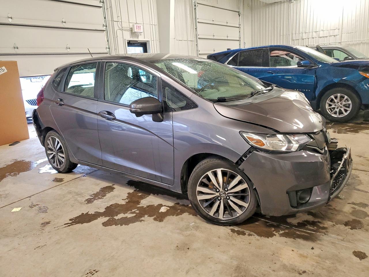 2017 Honda Fit Ex Серый vin: JHMGK5H89HS019967
