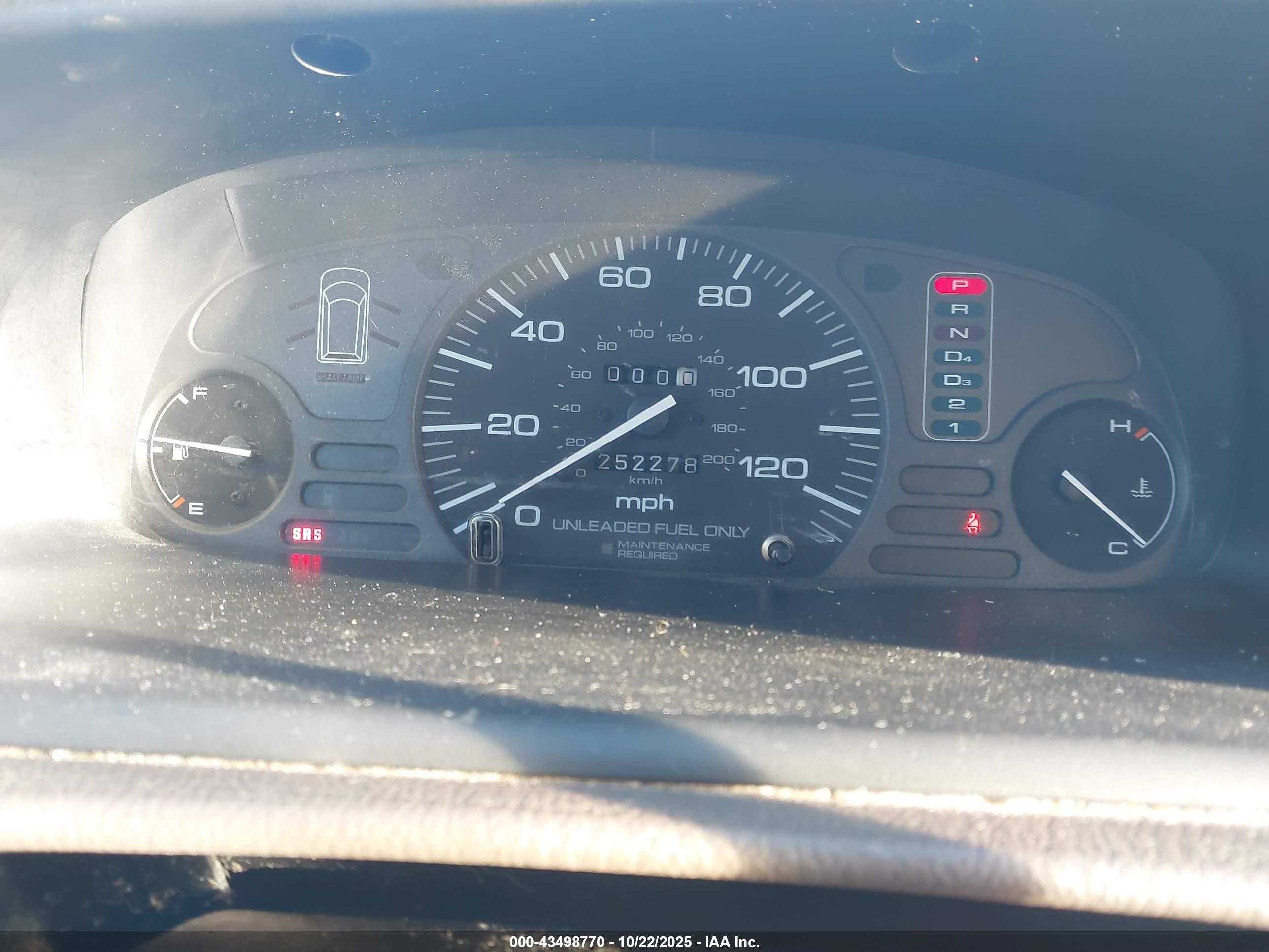 1997 Honda Odyssey Lx Tan vin: JHMRA1840VC011649