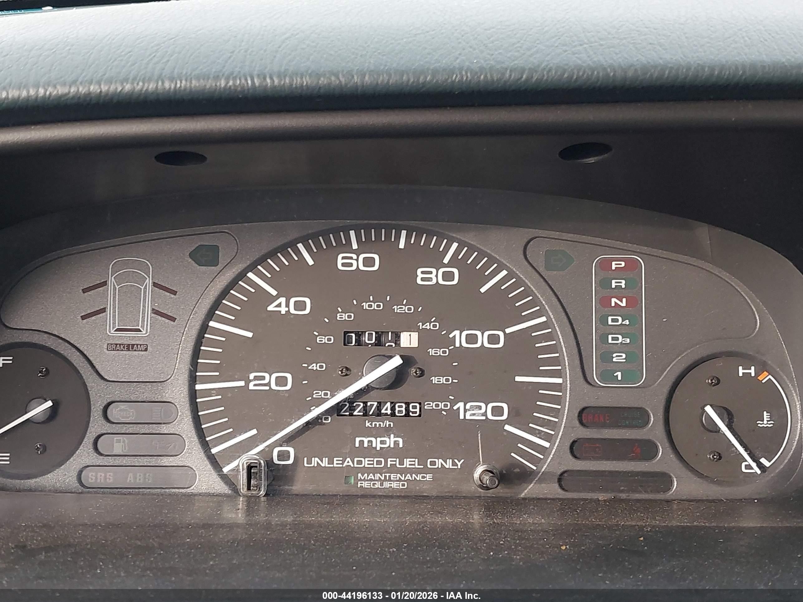 1997 Honda Odyssey Lx Light Blue vin: JHMRA1864VC010795