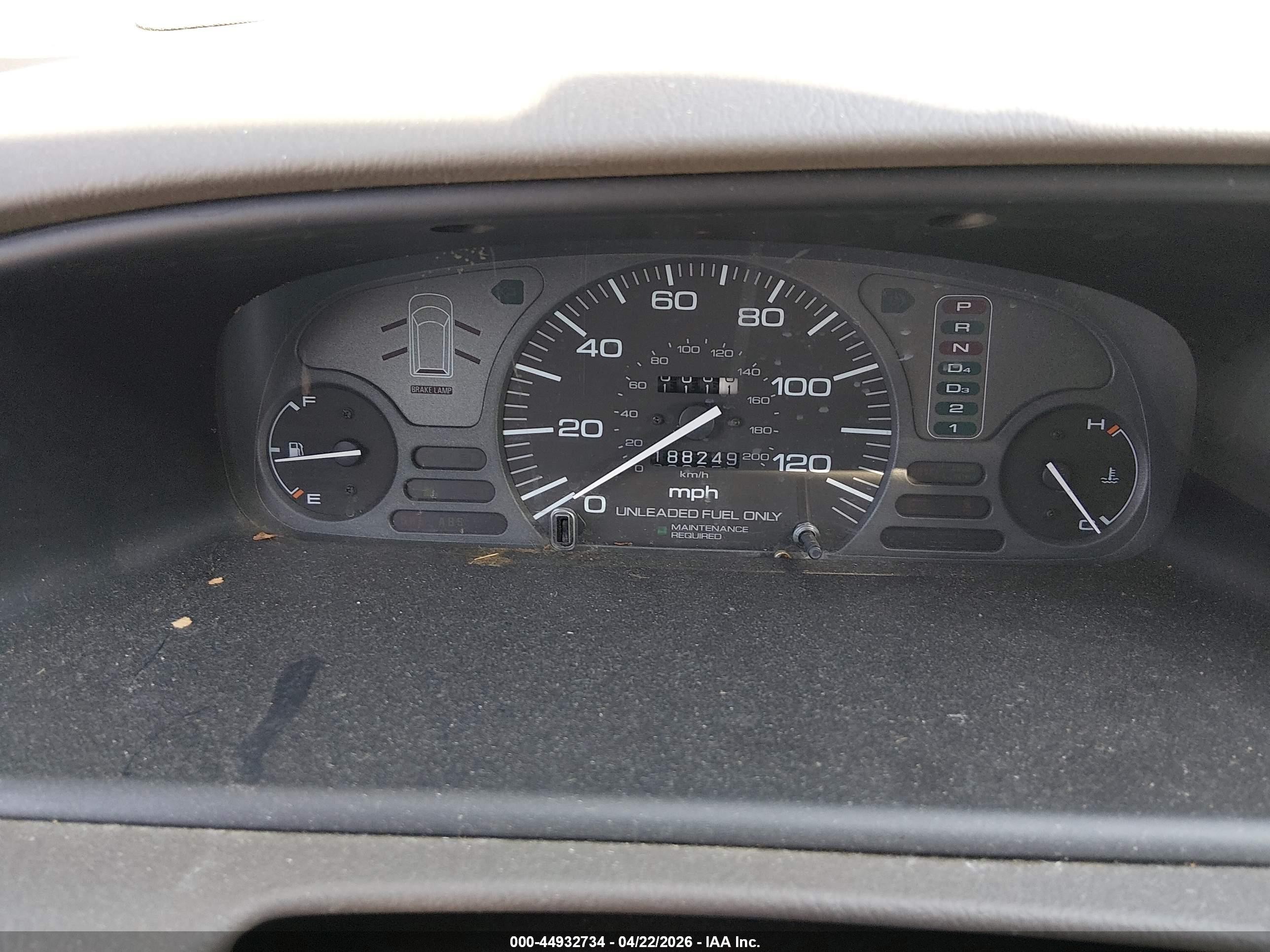 1997 Honda Odyssey Lx Silver vin: JHMRA1865VC003905