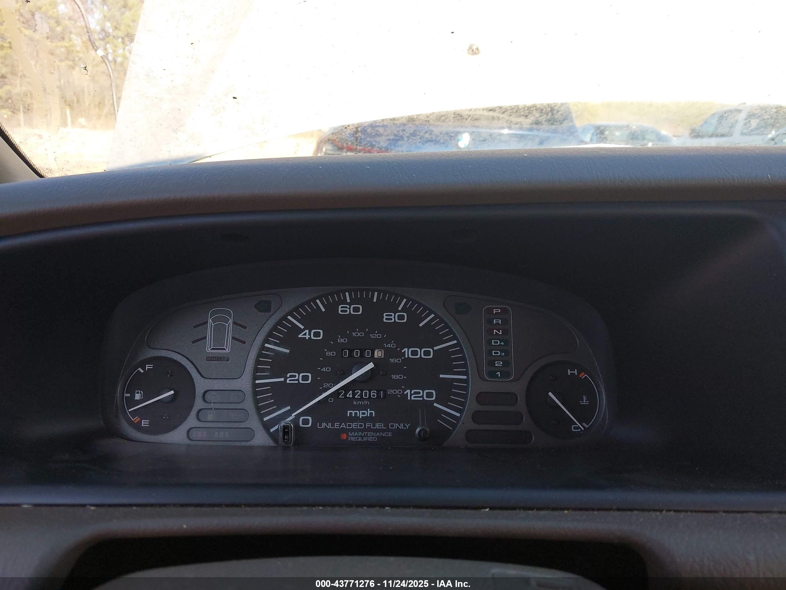 1995 Honda Odyssey Lx/ex Silver vin: JHMRA1867SC030230