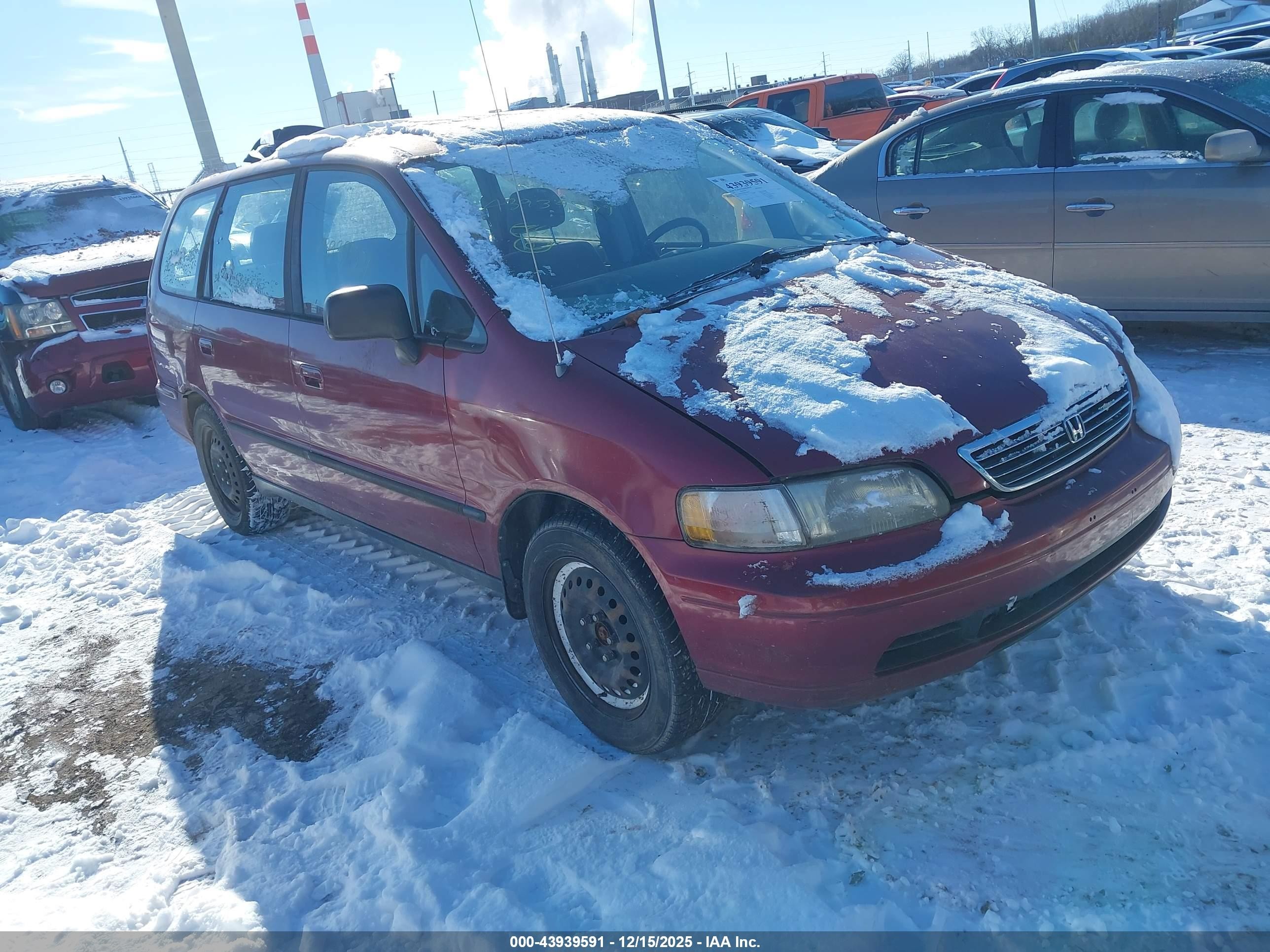 1995 Honda Odyssey Lx/ex Red vin: JHMRA186XSC028701
