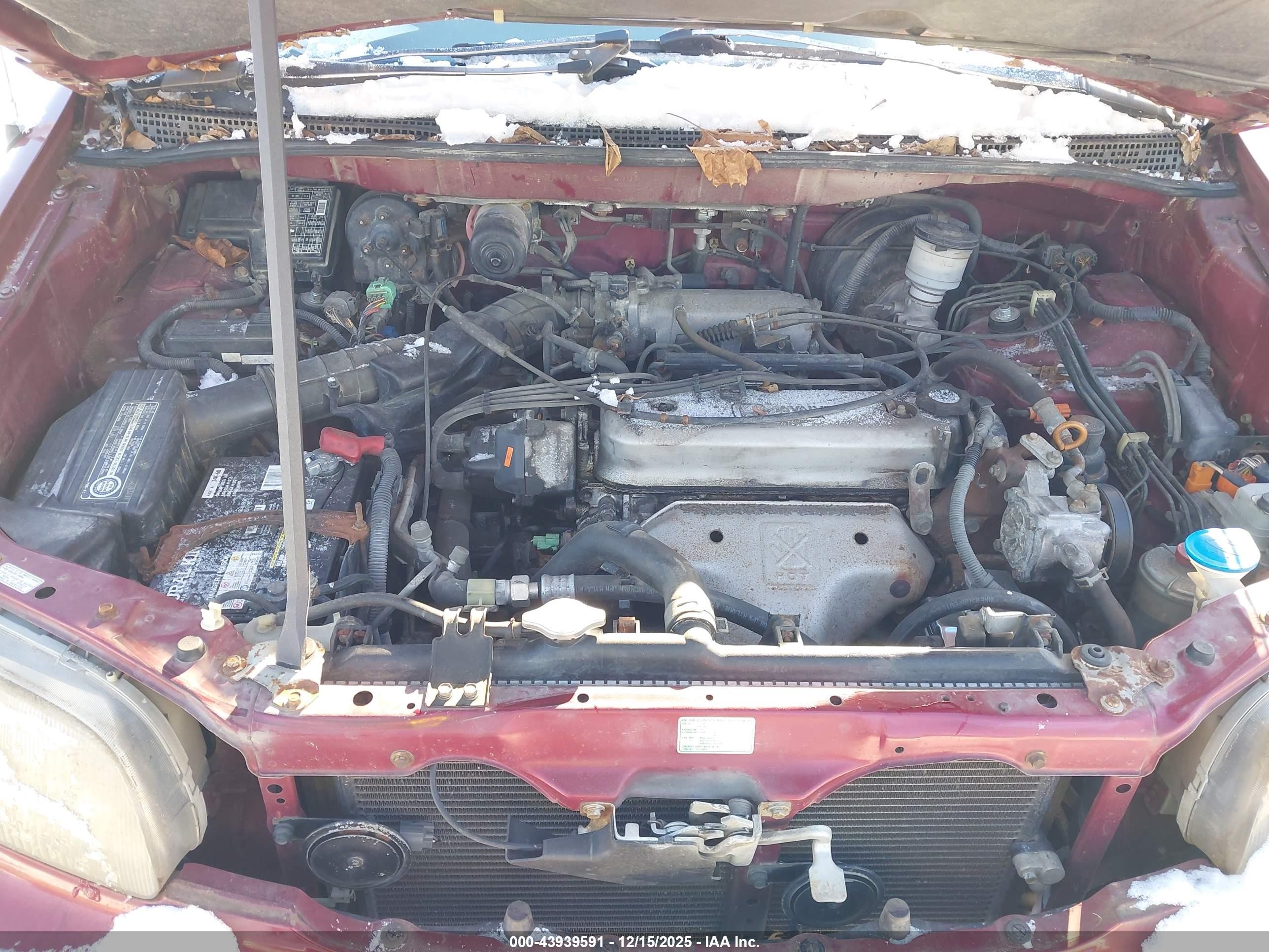 1995 Honda Odyssey Lx/ex Red vin: JHMRA186XSC028701