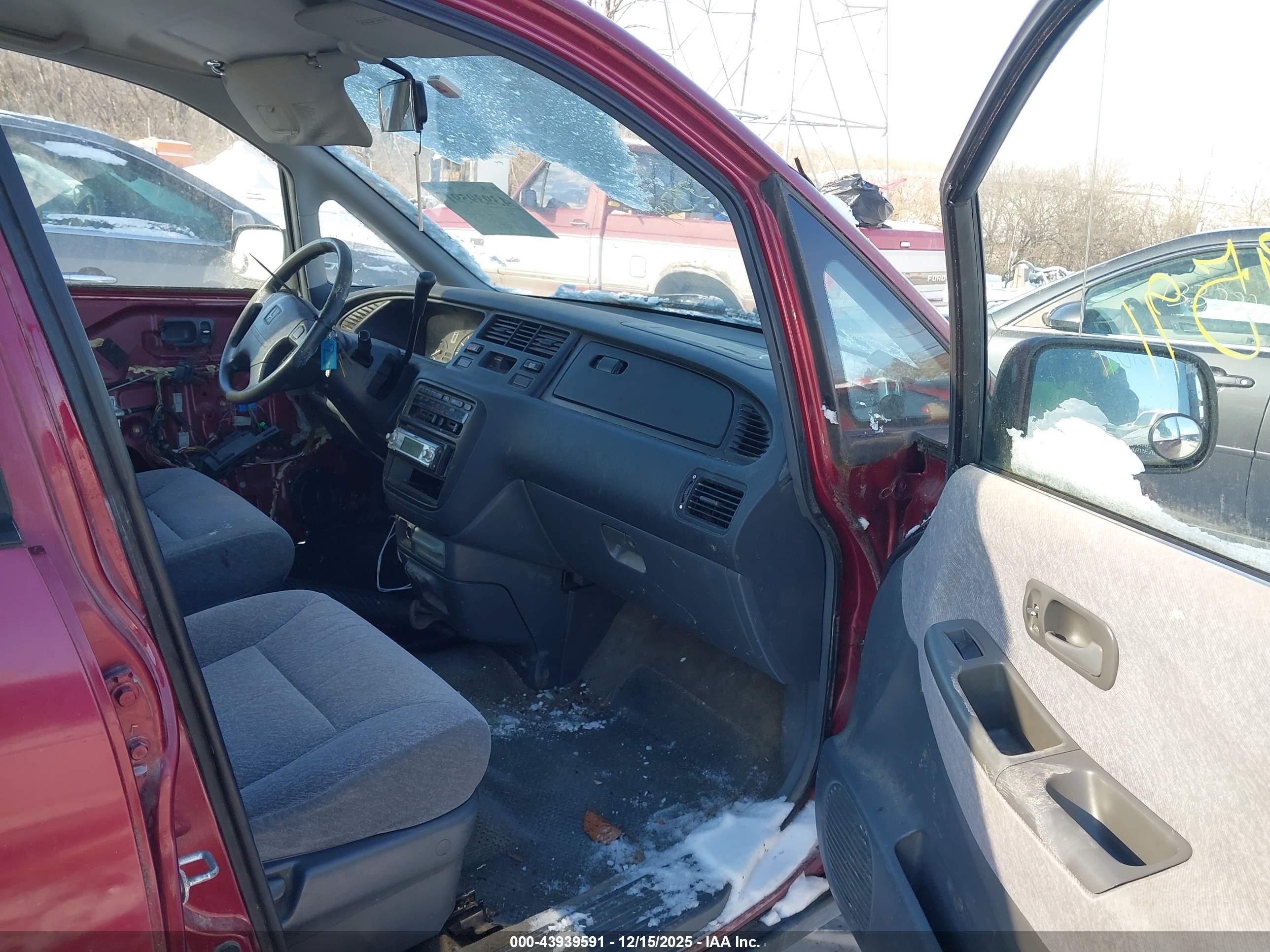 1995 Honda Odyssey Lx/ex Red vin: JHMRA186XSC028701