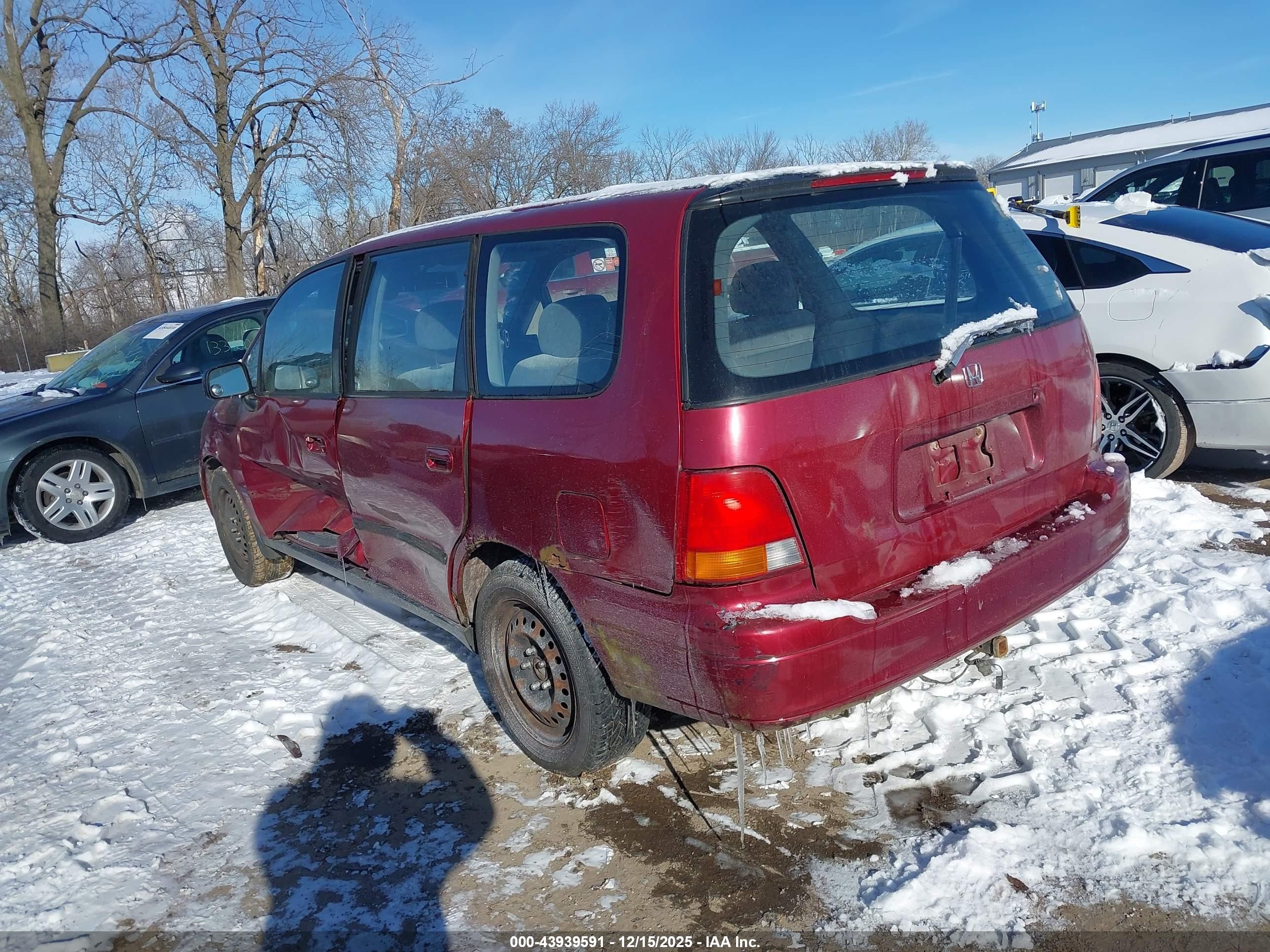 1995 Honda Odyssey Lx/ex Red vin: JHMRA186XSC028701