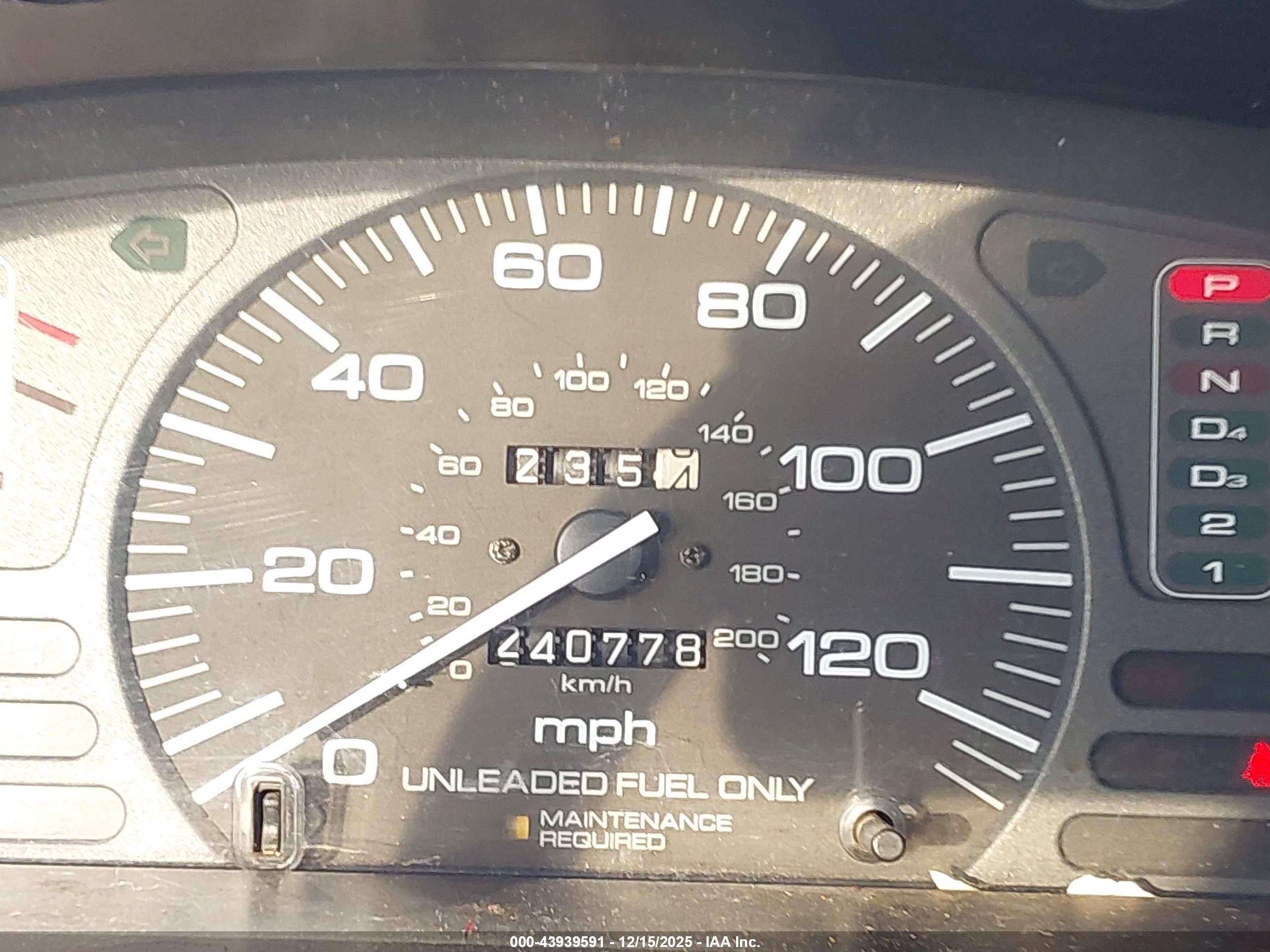 1995 Honda Odyssey Lx/ex Red vin: JHMRA186XSC028701