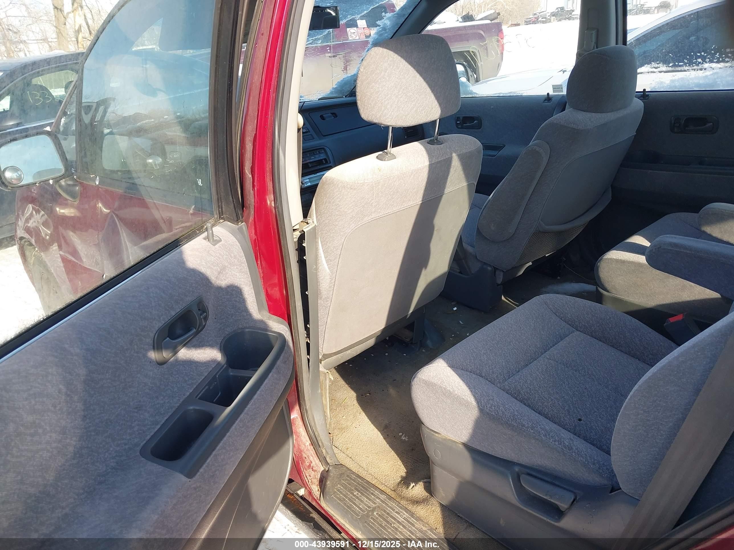 1995 Honda Odyssey Lx/ex Red vin: JHMRA186XSC028701
