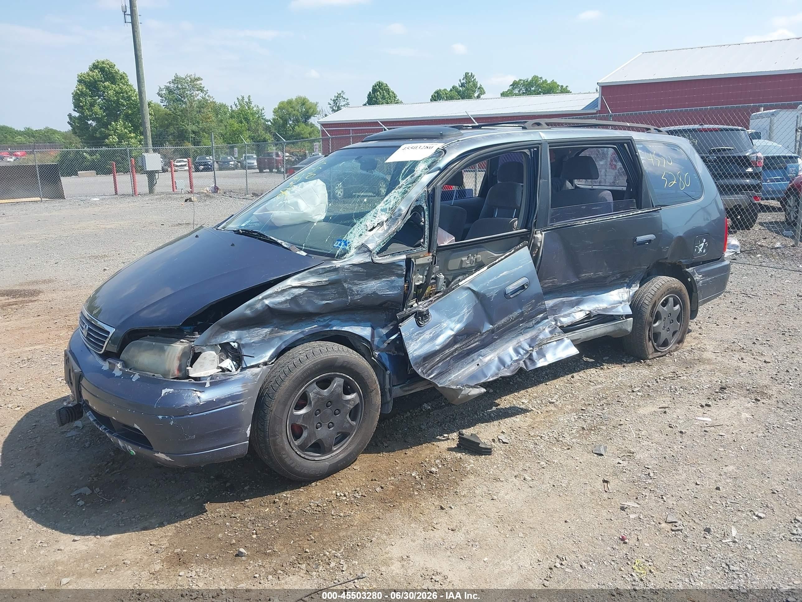 1995 Honda Odyssey Ex Blue vin: JHMRA1877SC028566