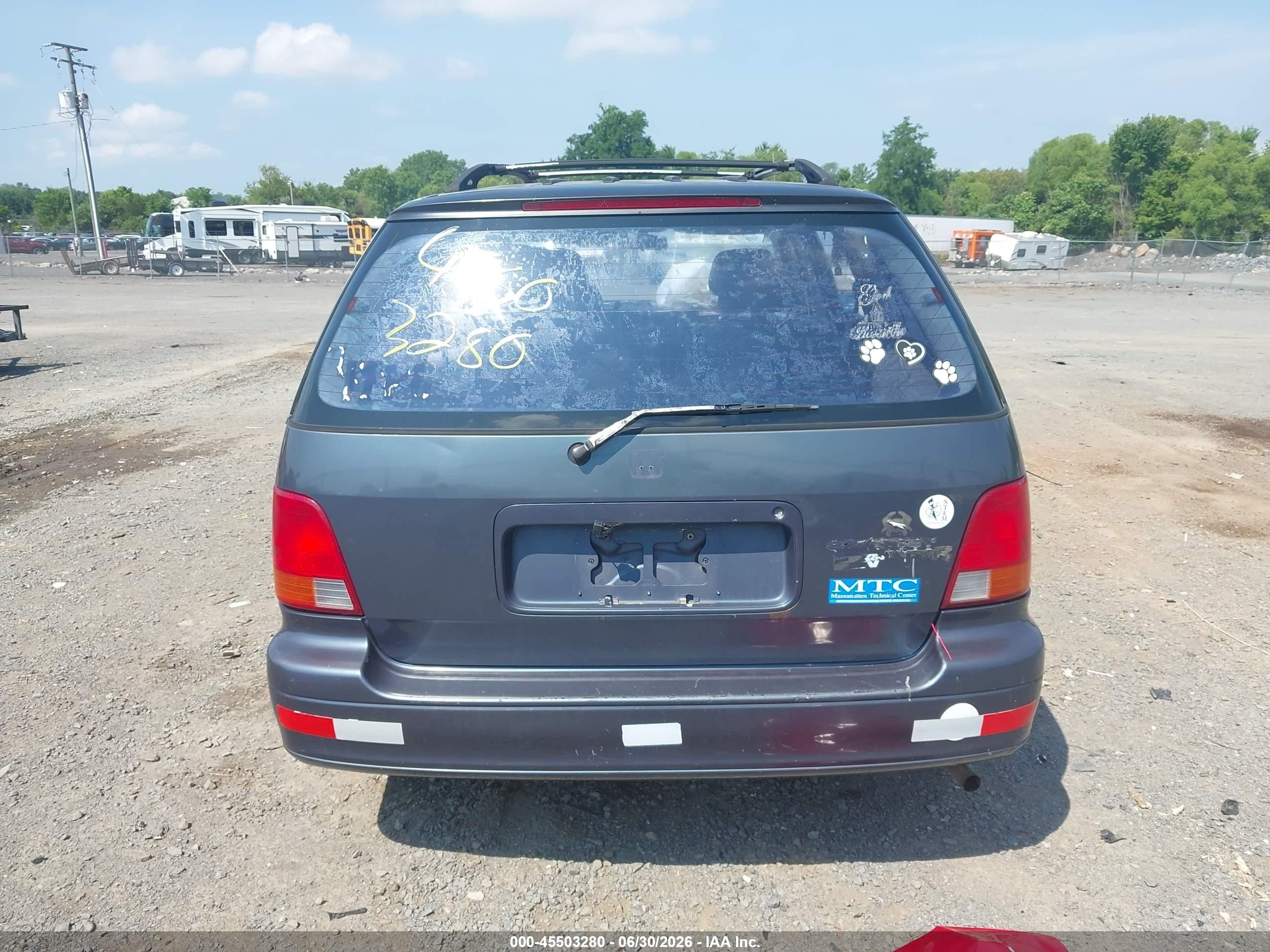 1995 Honda Odyssey Ex Blue vin: JHMRA1877SC028566