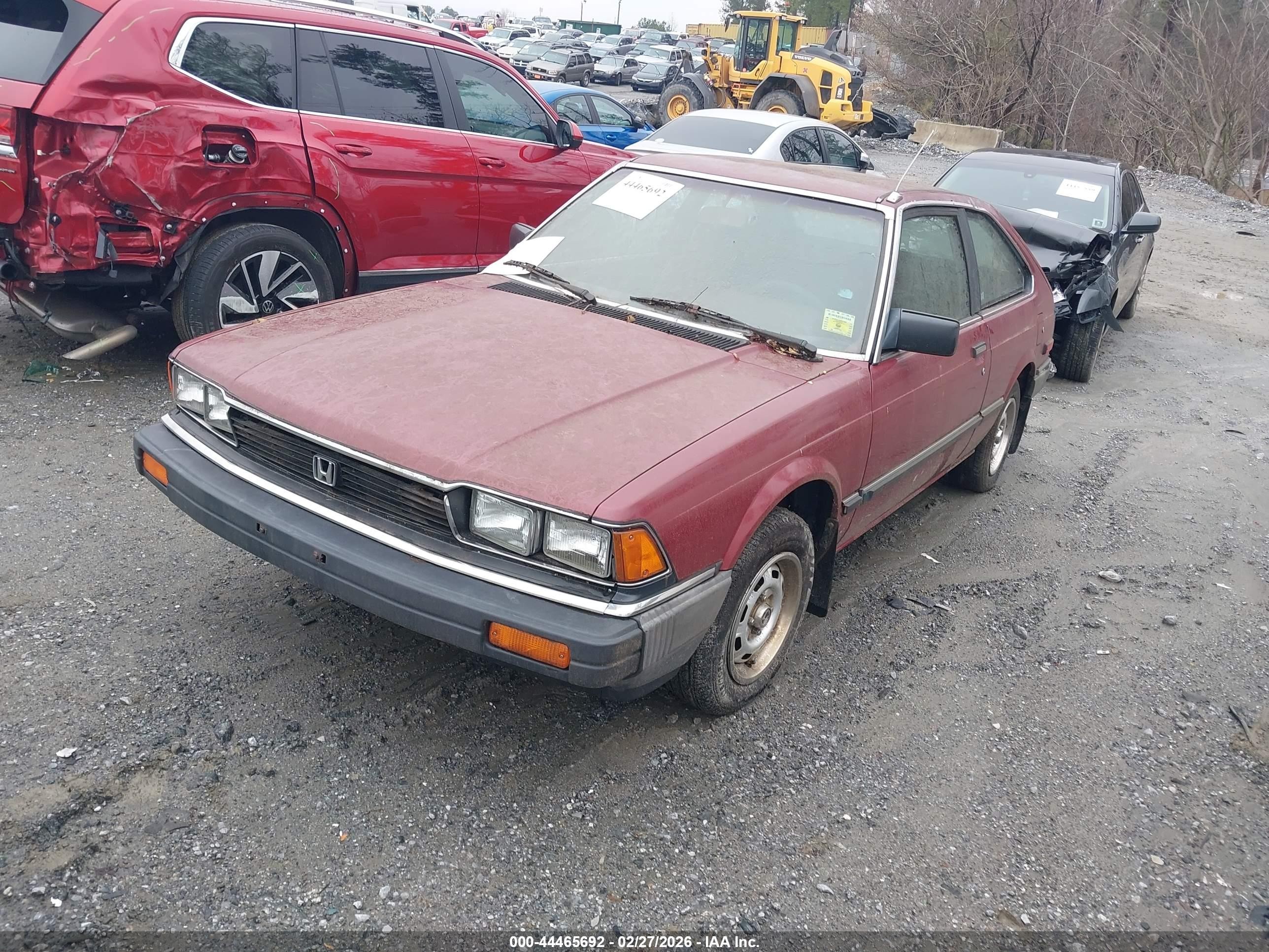 1983 Honda Accord Lx Red vin: JHMSZ5336DC121961